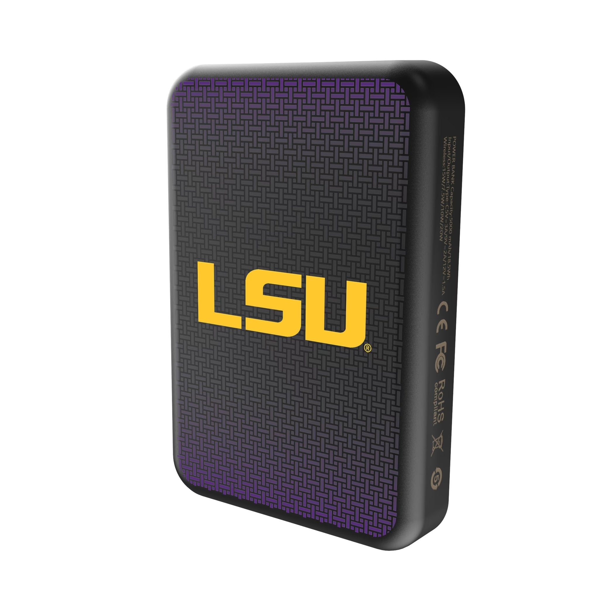 Louisiana State University Tigers Linen Wireless Mag Power Bank