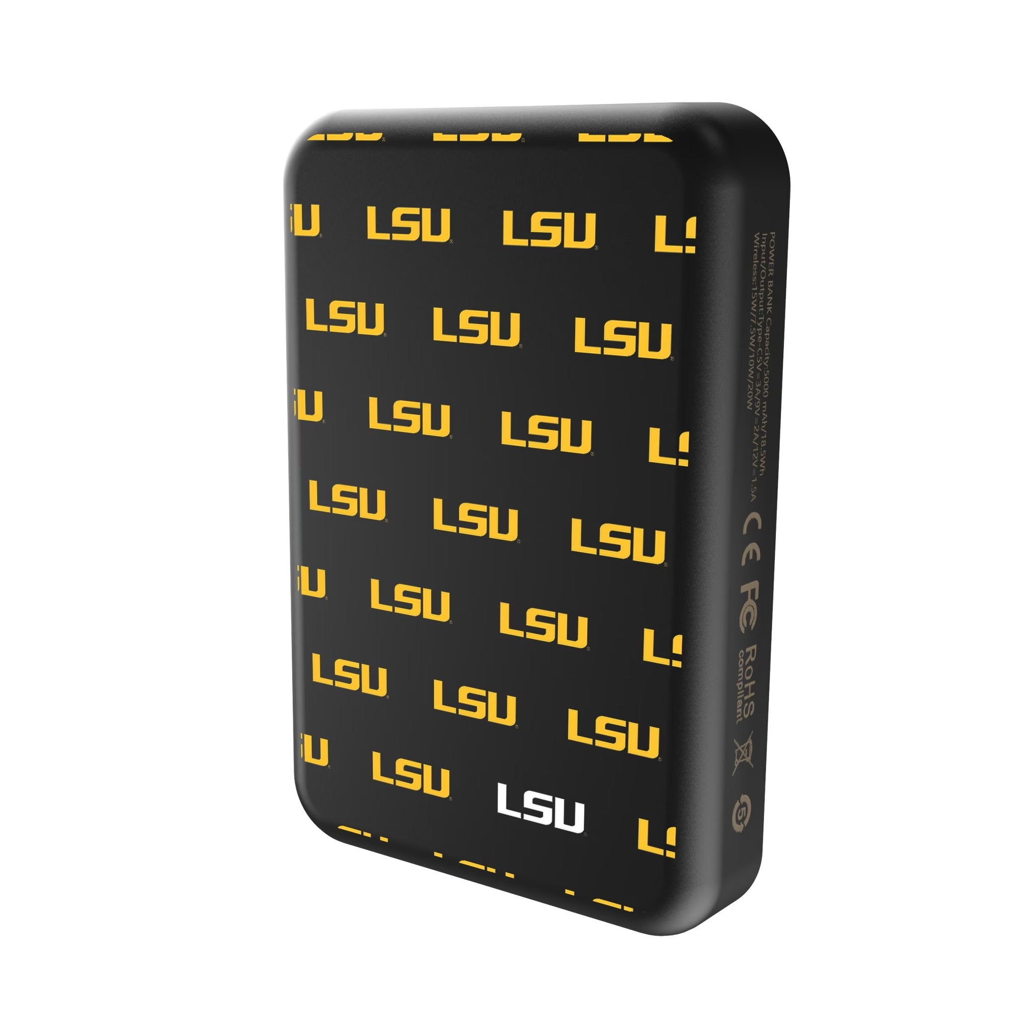 Louisiana State University Tigers Fashion Pattern Wireless Mag Power Bank