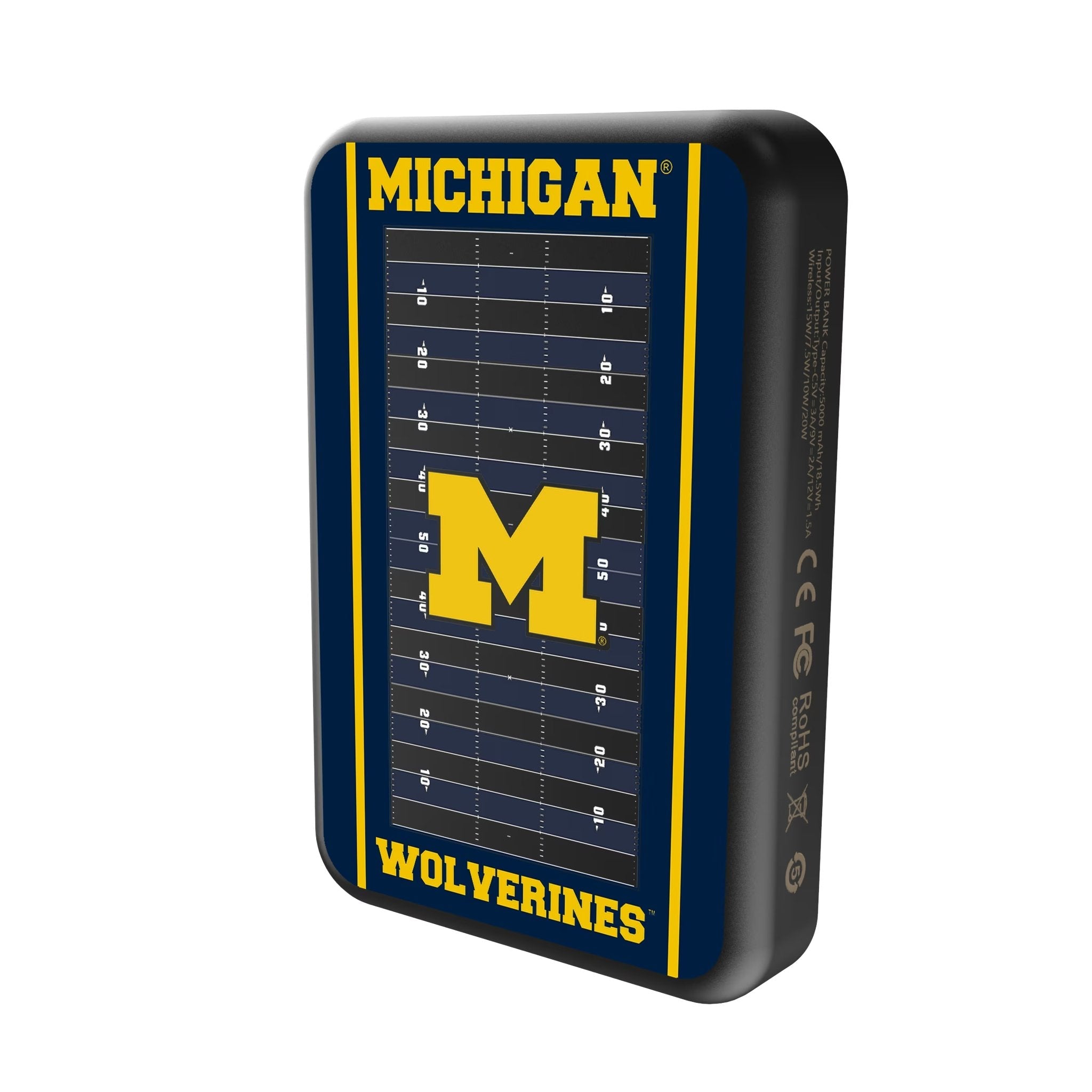 University of Michigan Wolverines Field Wireless Mag Power Bank 2