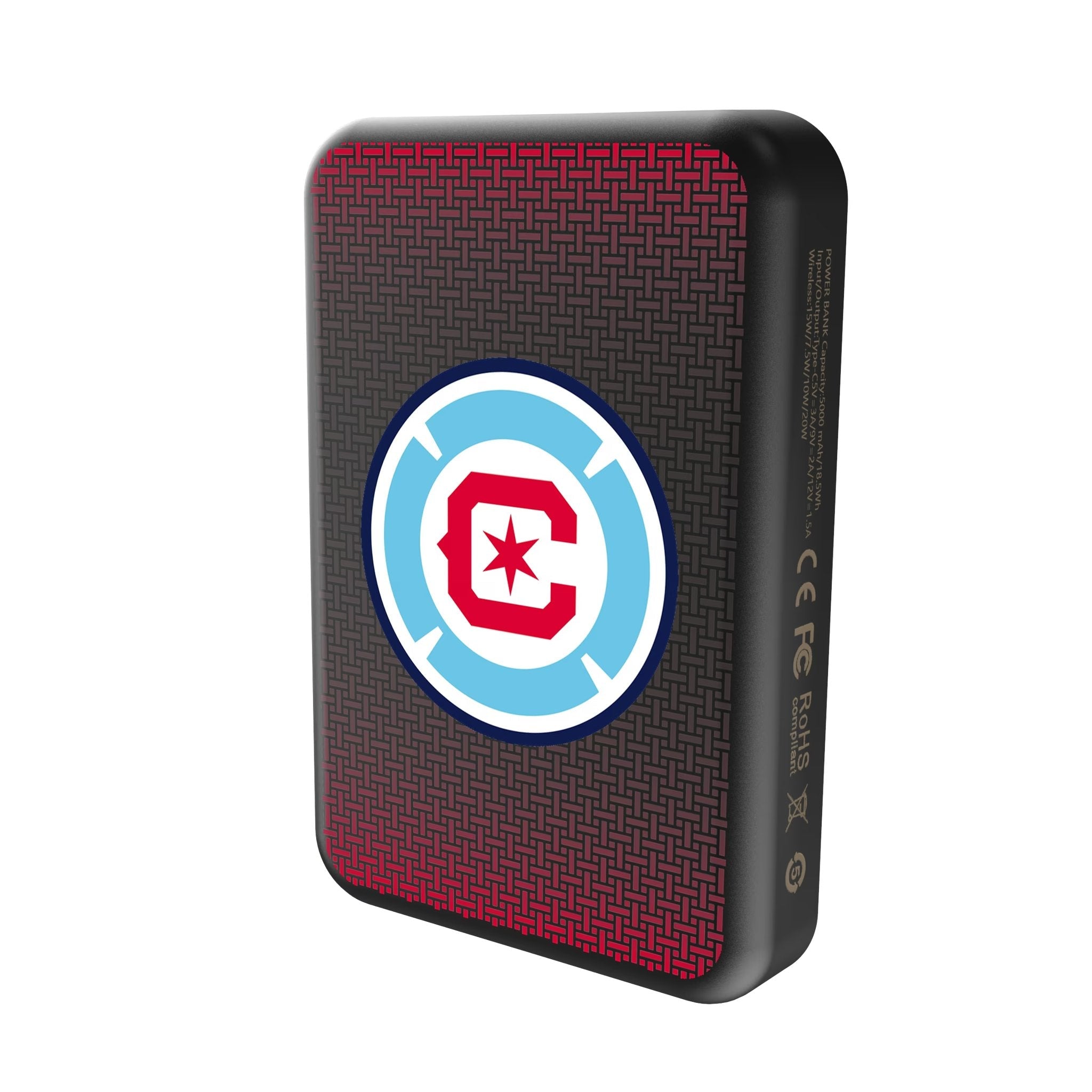 Chicago Fire Linen Wireless Mag Power Bank