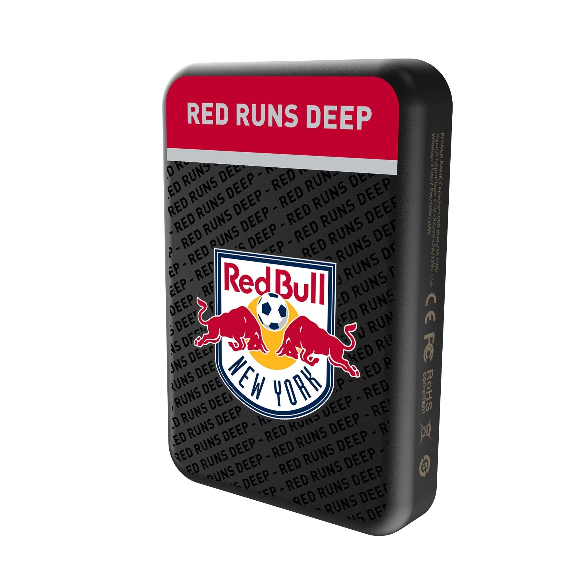 New York Red Bulls Endzone Plus Wireless Mag Power Bank