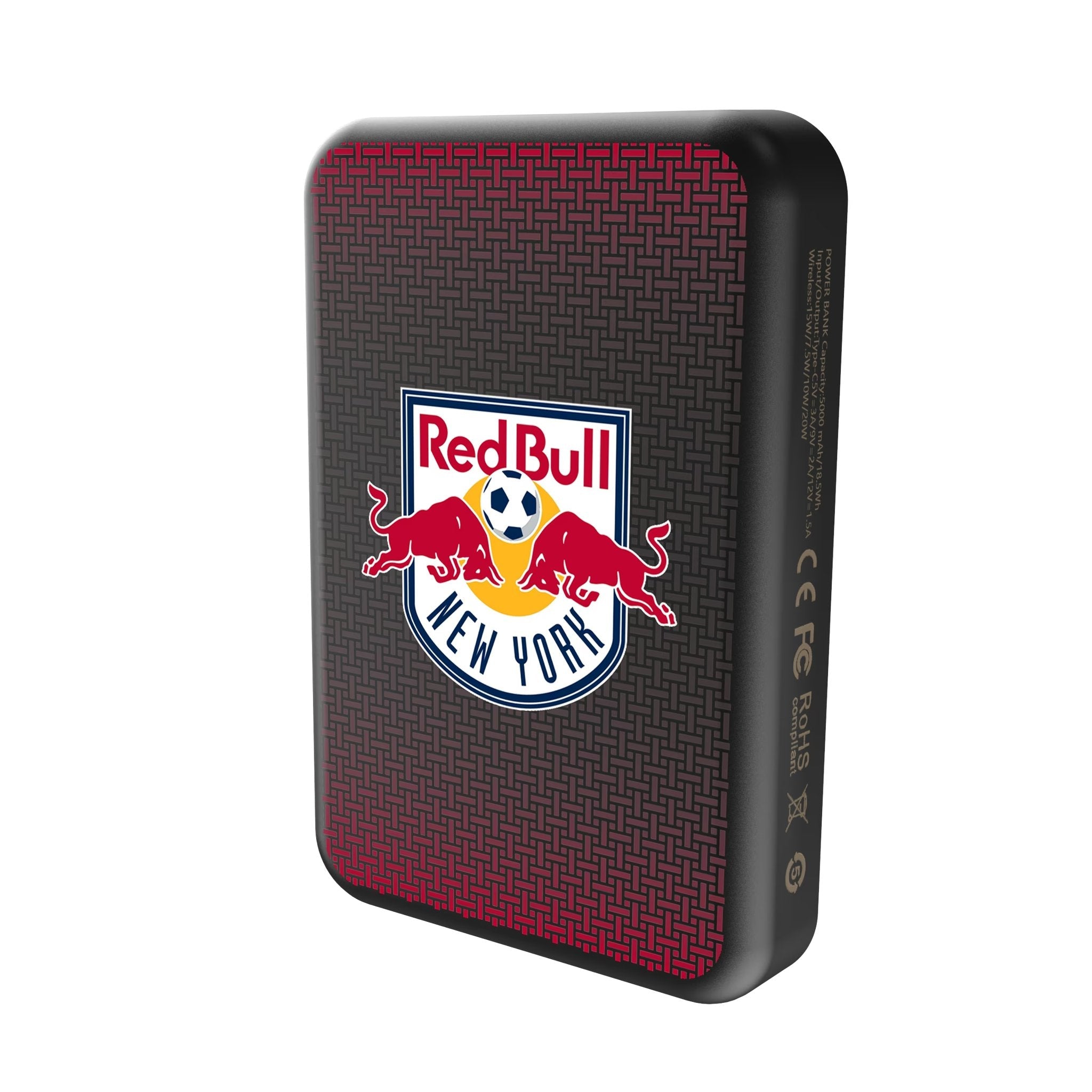 New York Red Bulls Linen Wireless Mag Power Bank