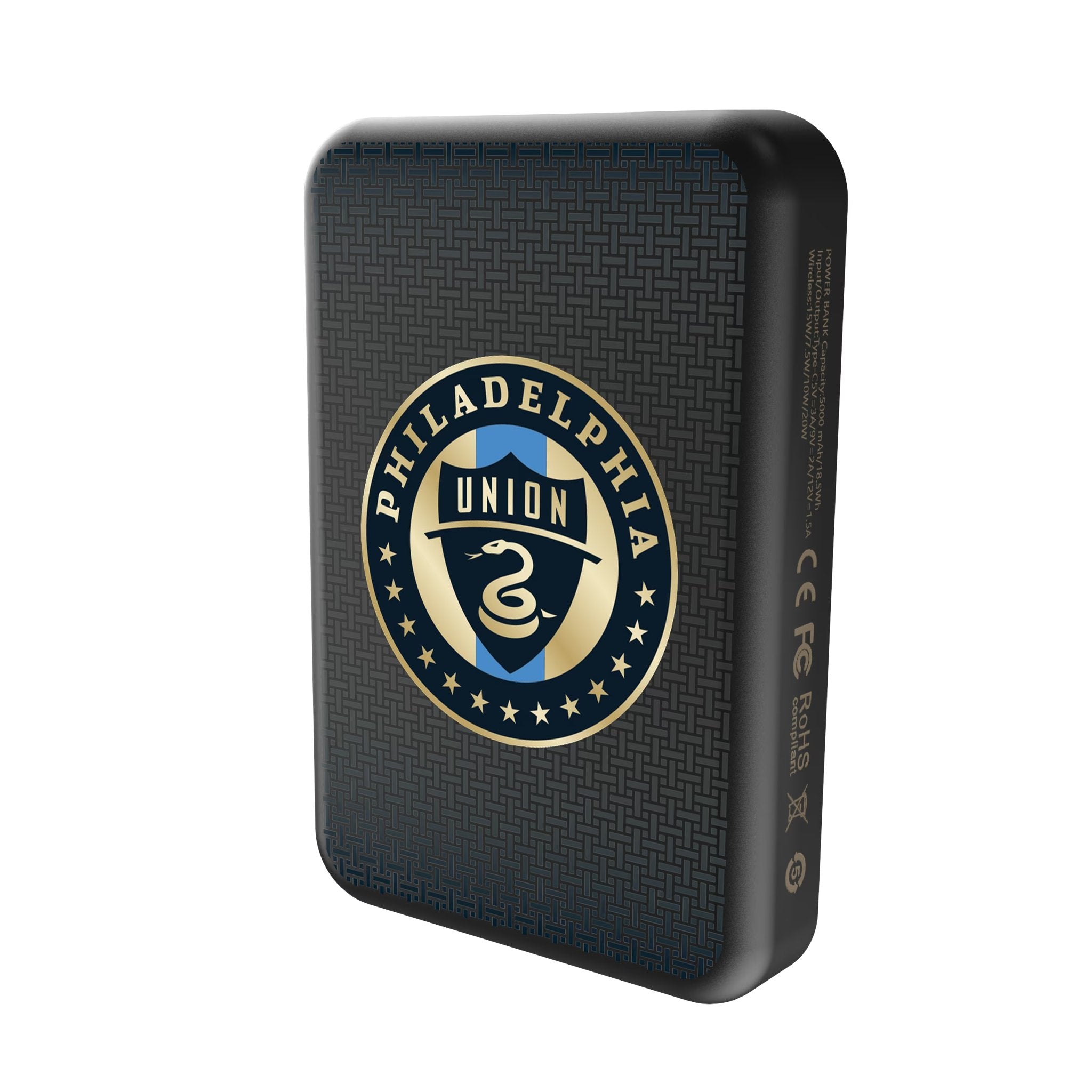 Philadelphia Union Linen Wireless Mag Power Bank