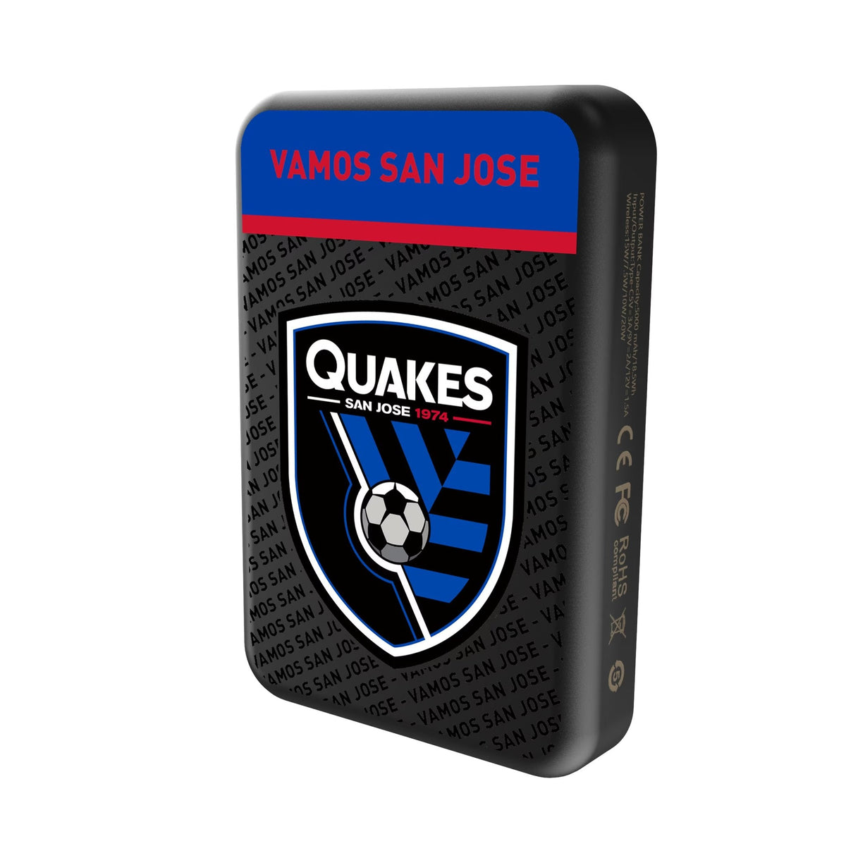 San Jose Earthquakes Endzone Plus Wireless Mag Power Bank 2