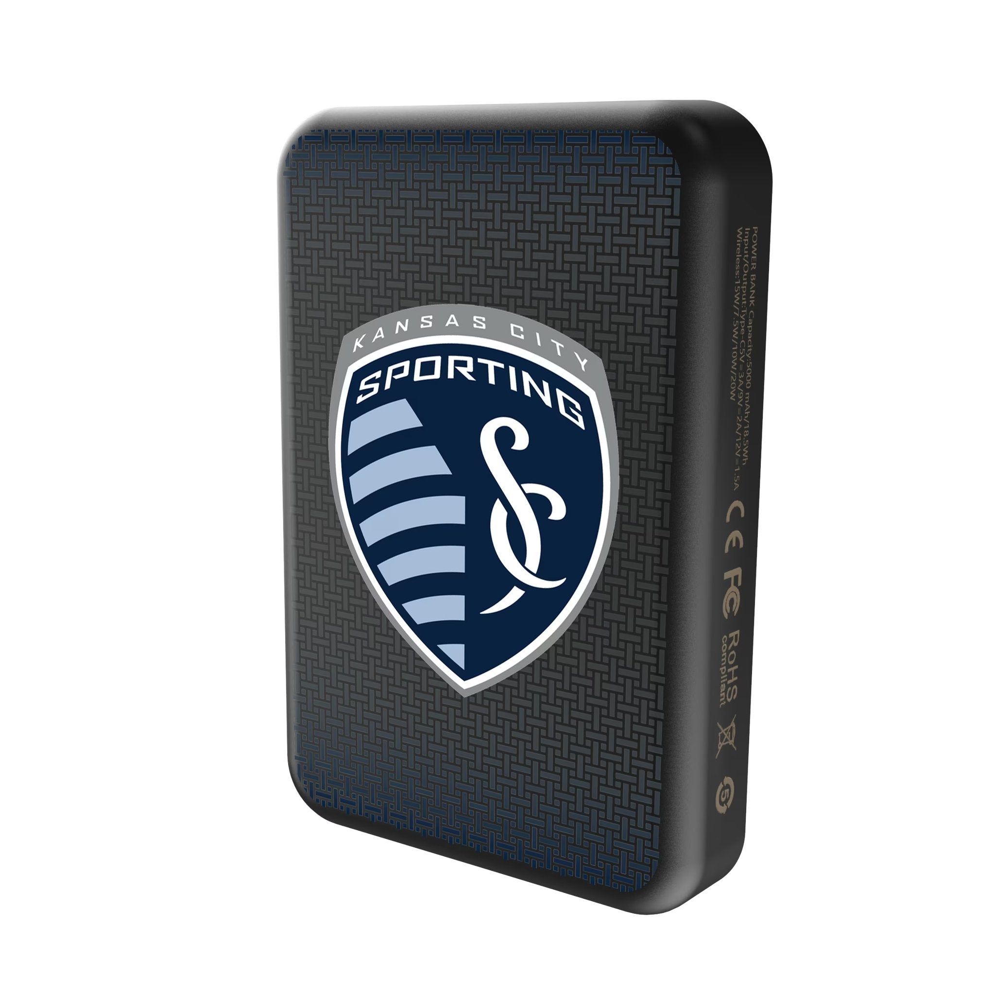 Sporting Kansas City Linen Wireless Mag Power Bank