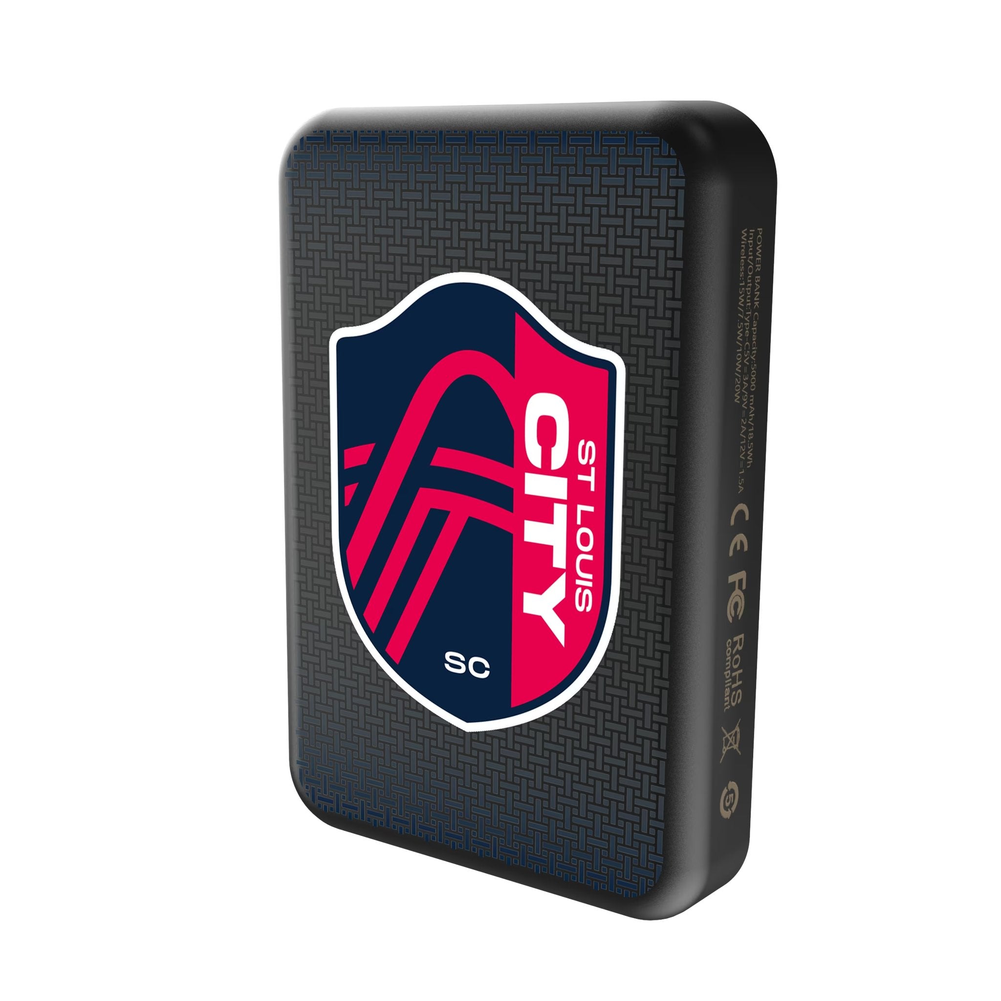 St. Louis CITY SC Linen Wireless Mag Power Bank