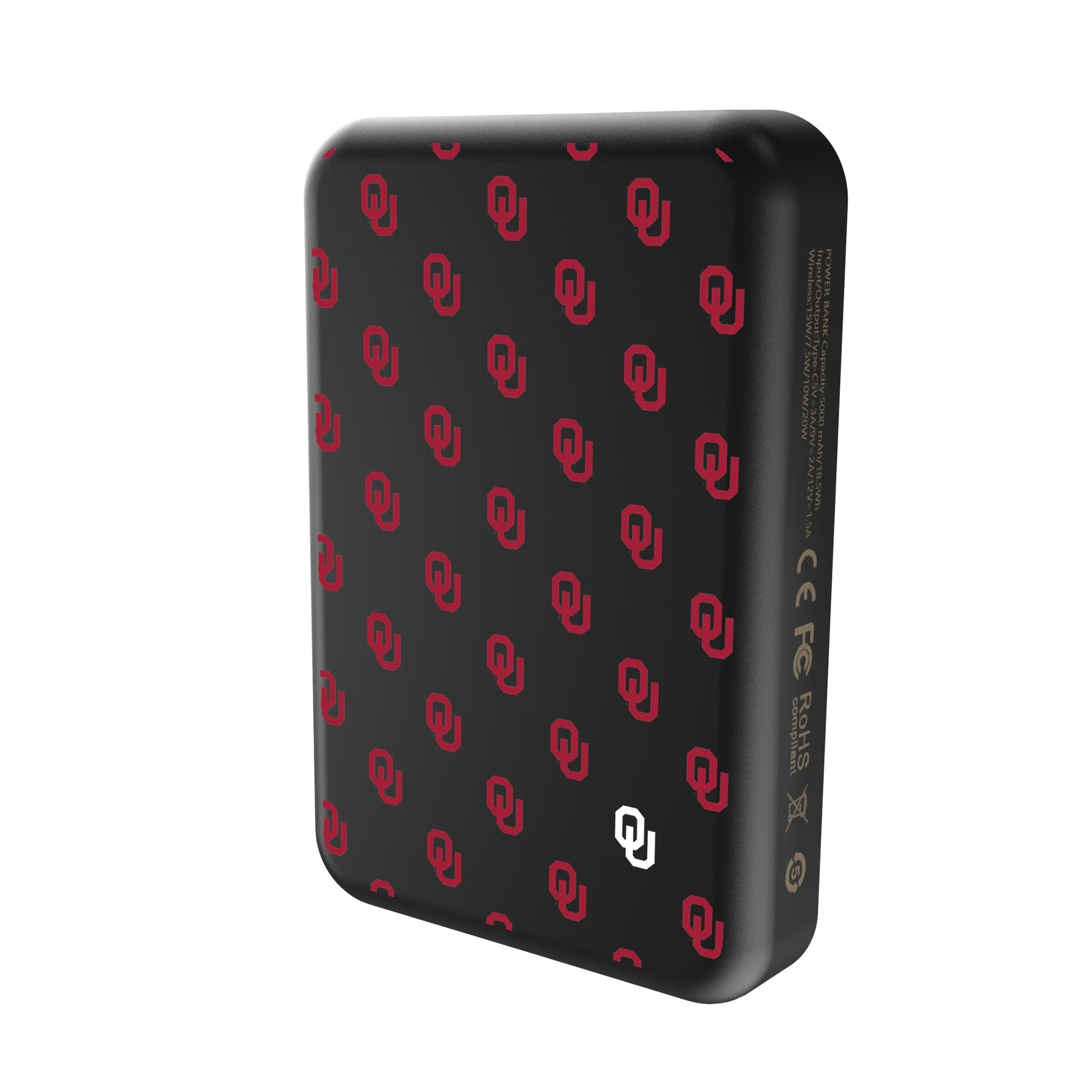 University of Oklahoma Sooners Fashion Pattern Wireless Mag Power Bank