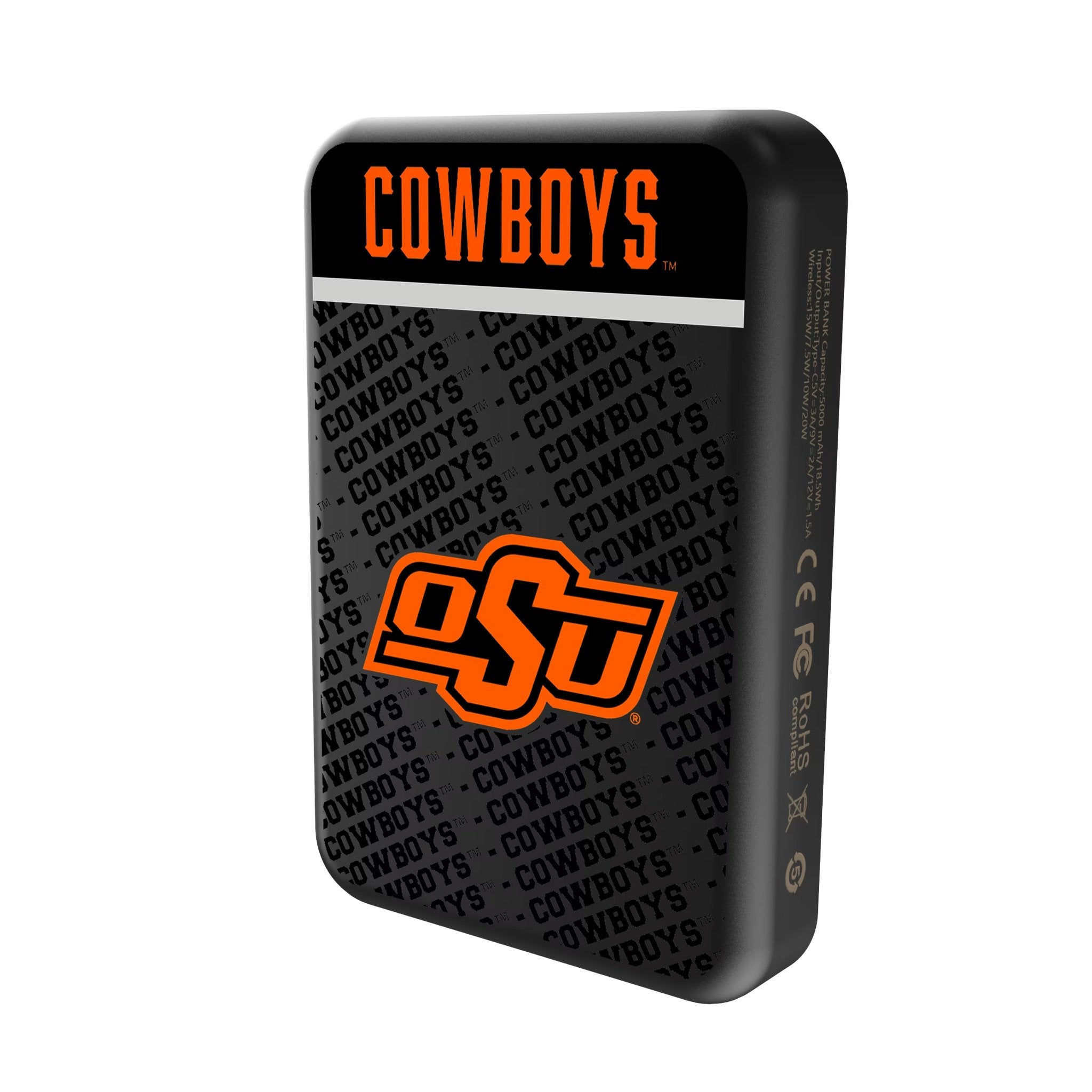 Oklahoma State University Cowboys Endzone Plus Wireless Mag Power Bank 2