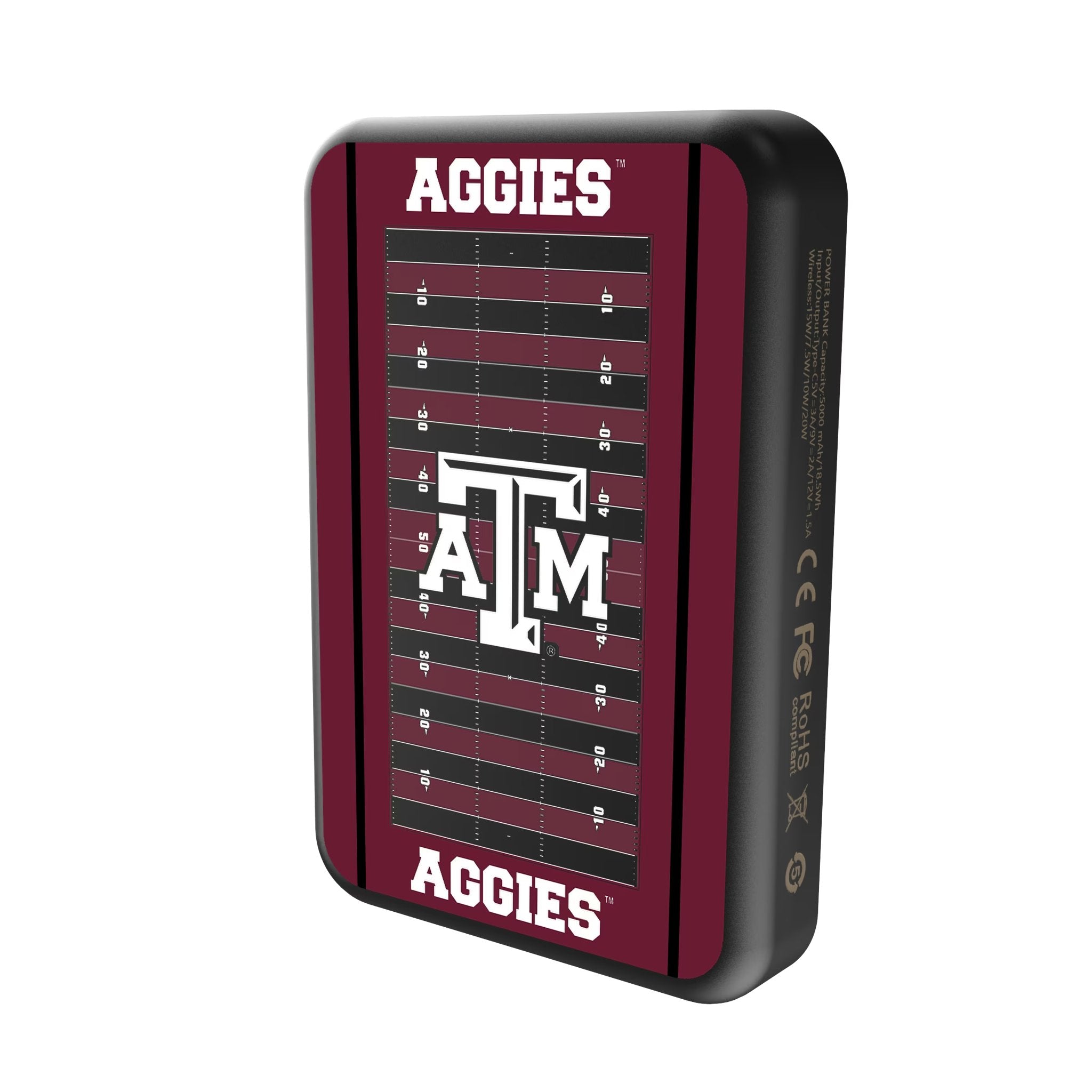 Texas A&M University Aggies Field Wireless Mag Power Bank