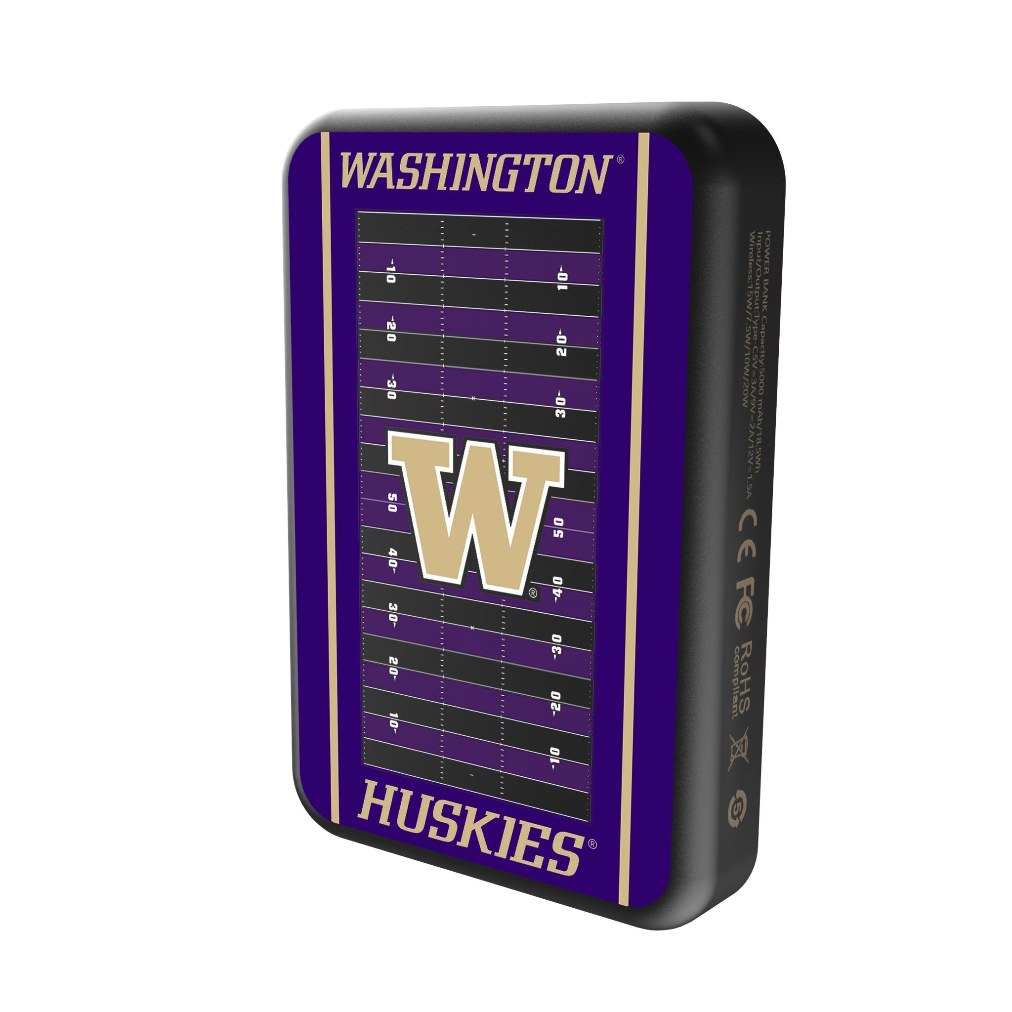 University of Washington Huskies Field Wireless Mag Power Bank 2