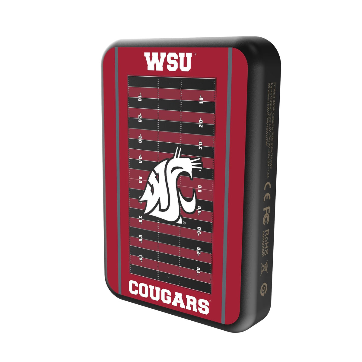 Washington State University Cougars Field Wireless Mag Power Bank 2