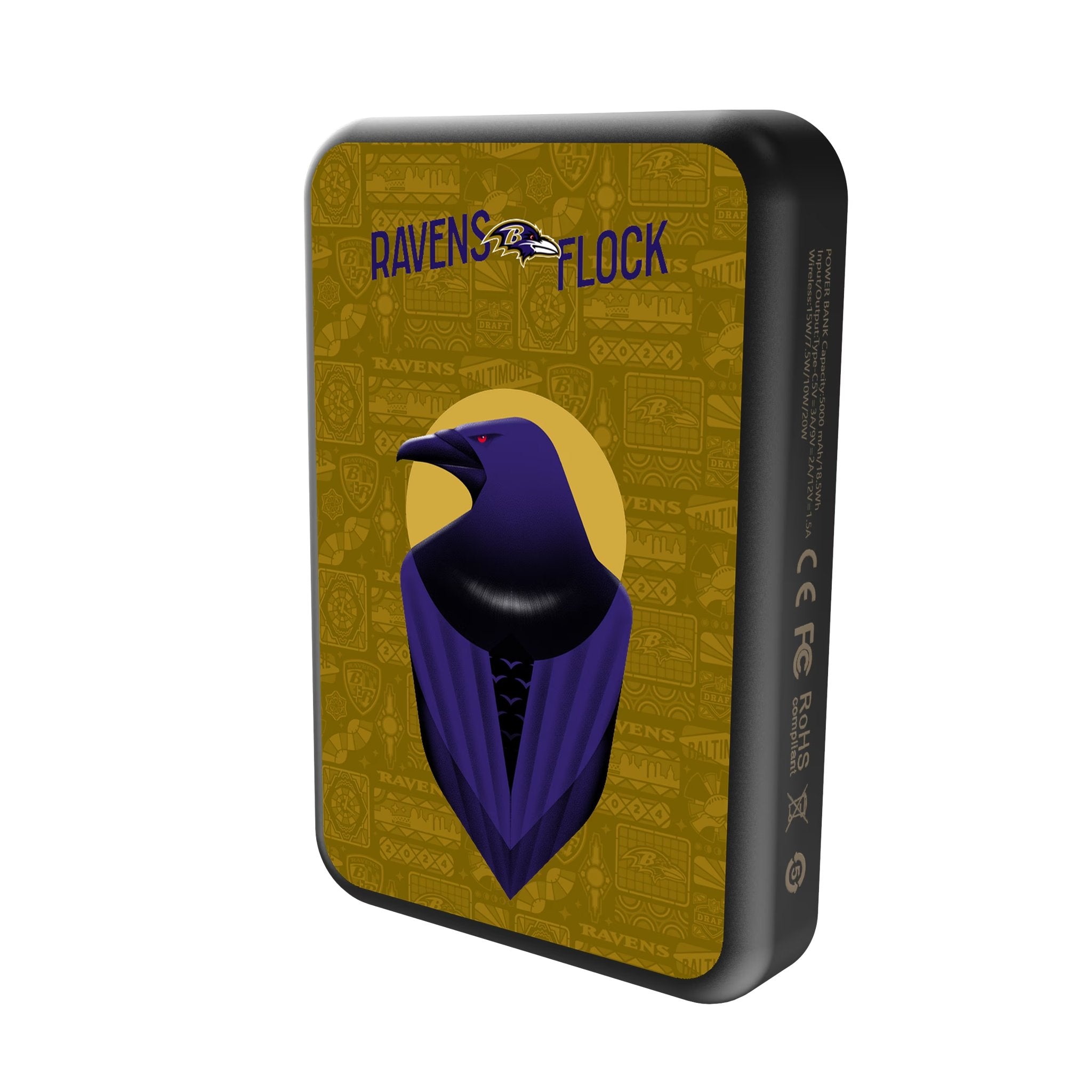 Baltimore Ravens 2024 Edition Wireless Mag Power Bank