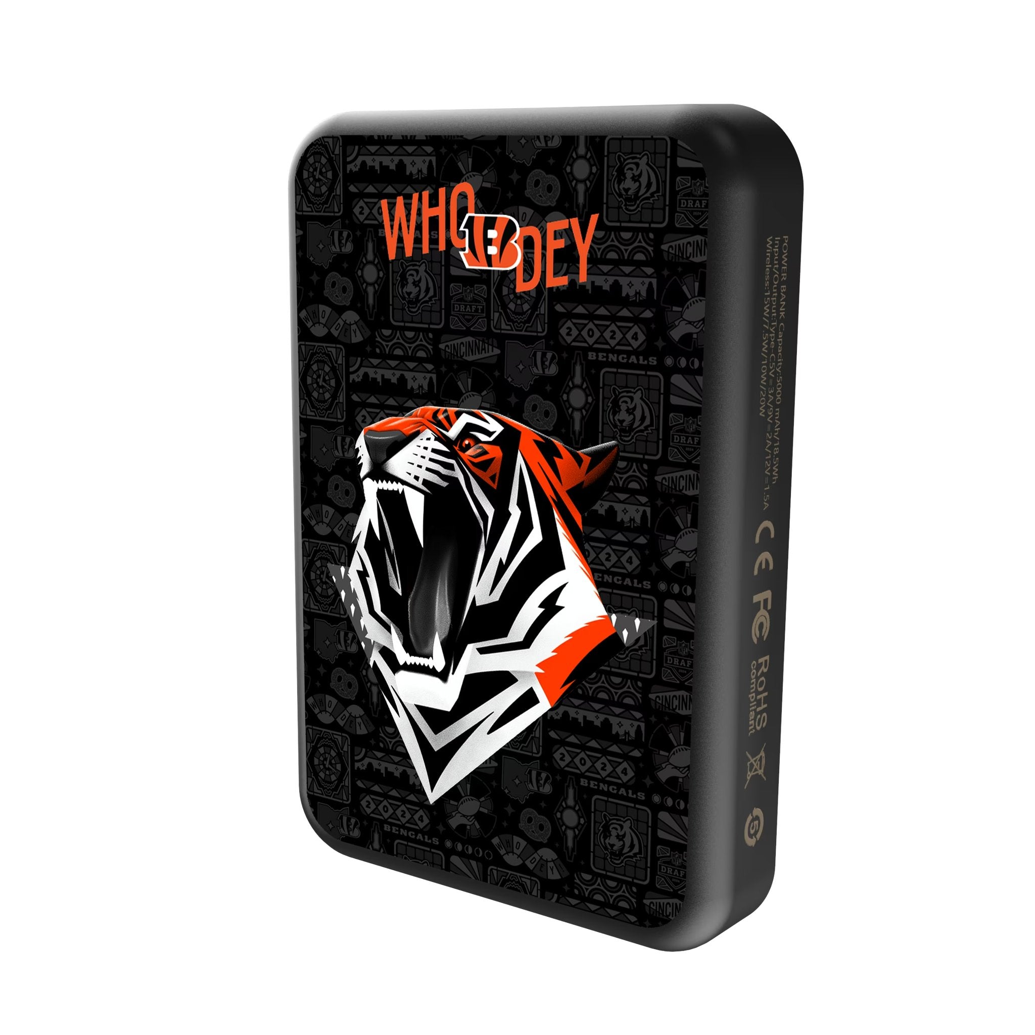Cincinnati Bengals 2024 Edition Wireless Mag Power Bank 2
