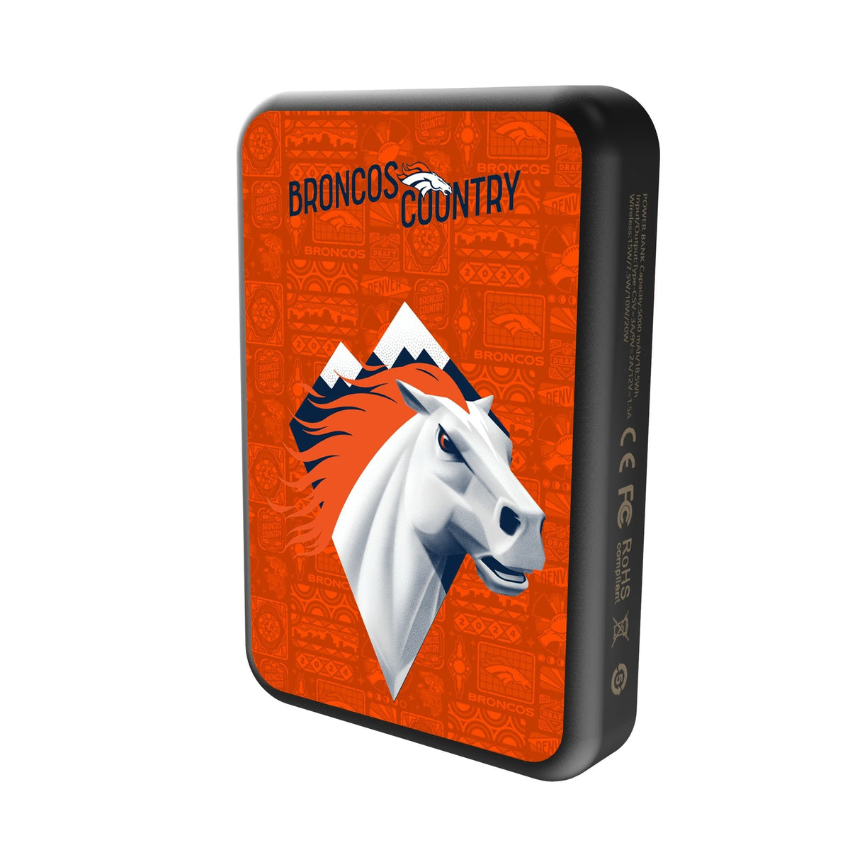 Denver Broncos 2024 Edition Wireless Mag Power Bank 2