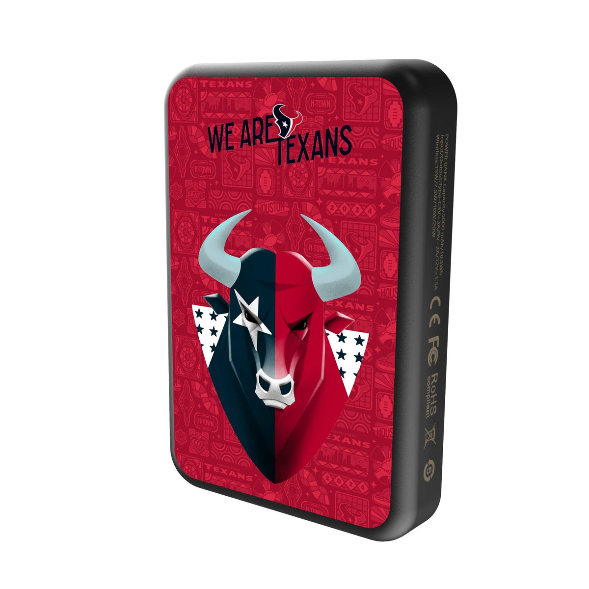 Houston Texans 2024 Edition Wireless Mag Power Bank 2