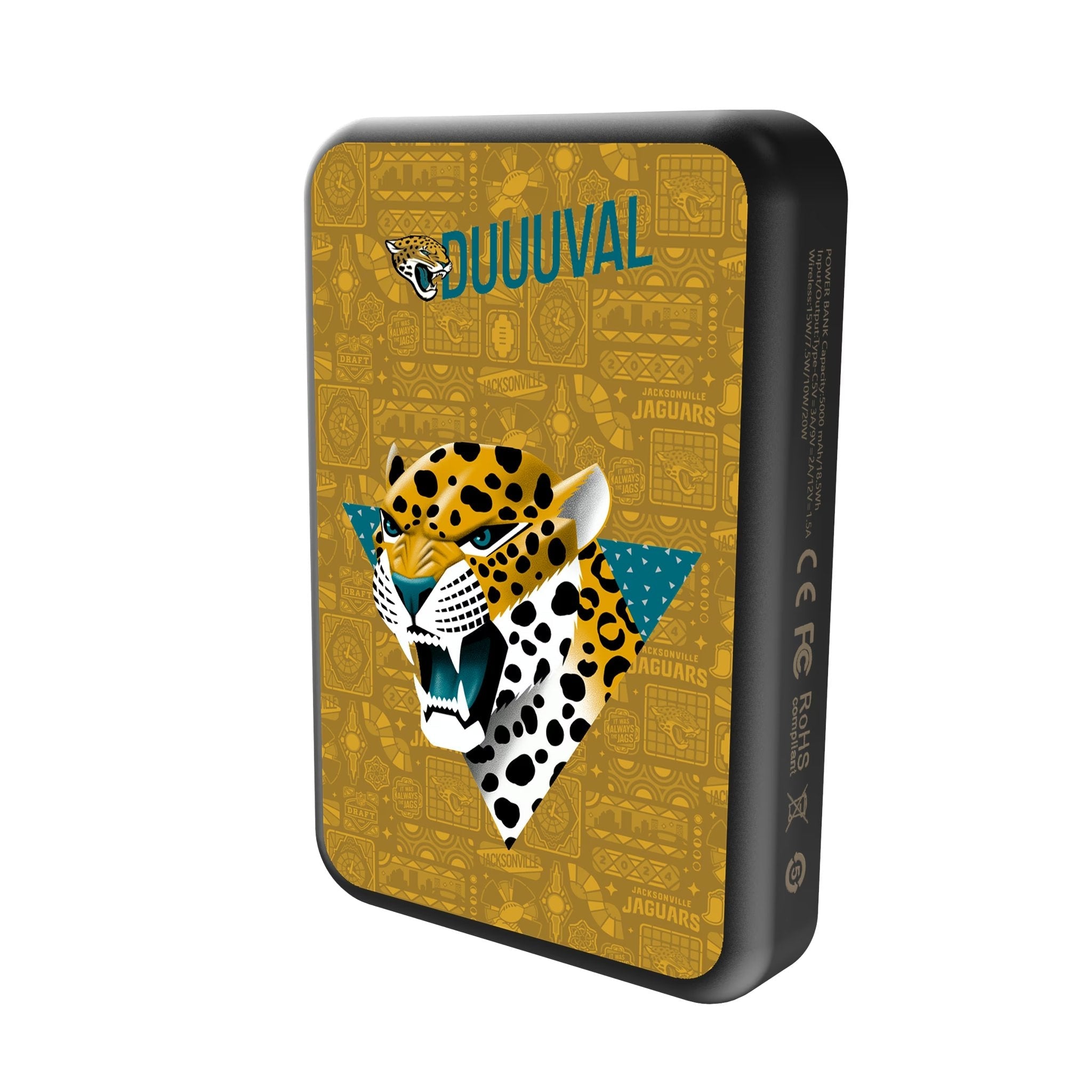 Jacksonville Jaguars 2024 Edition Wireless Mag Power Bank