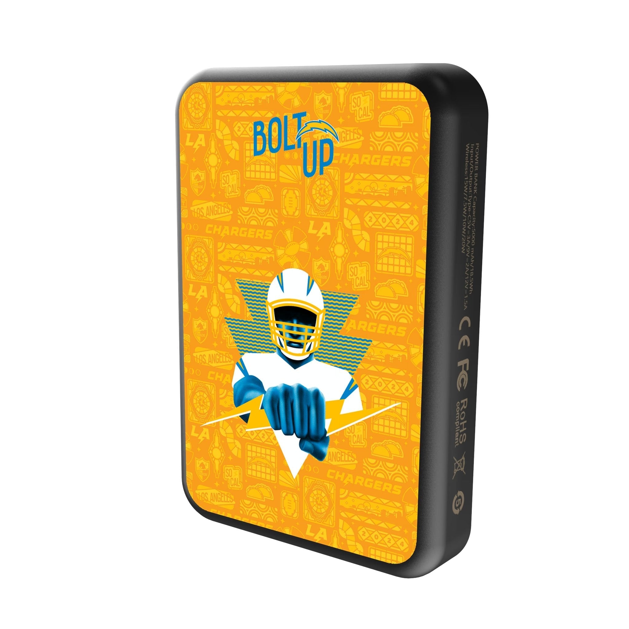 Los Angeles Chargers 2024 Edition Wireless Mag Power Bank 2