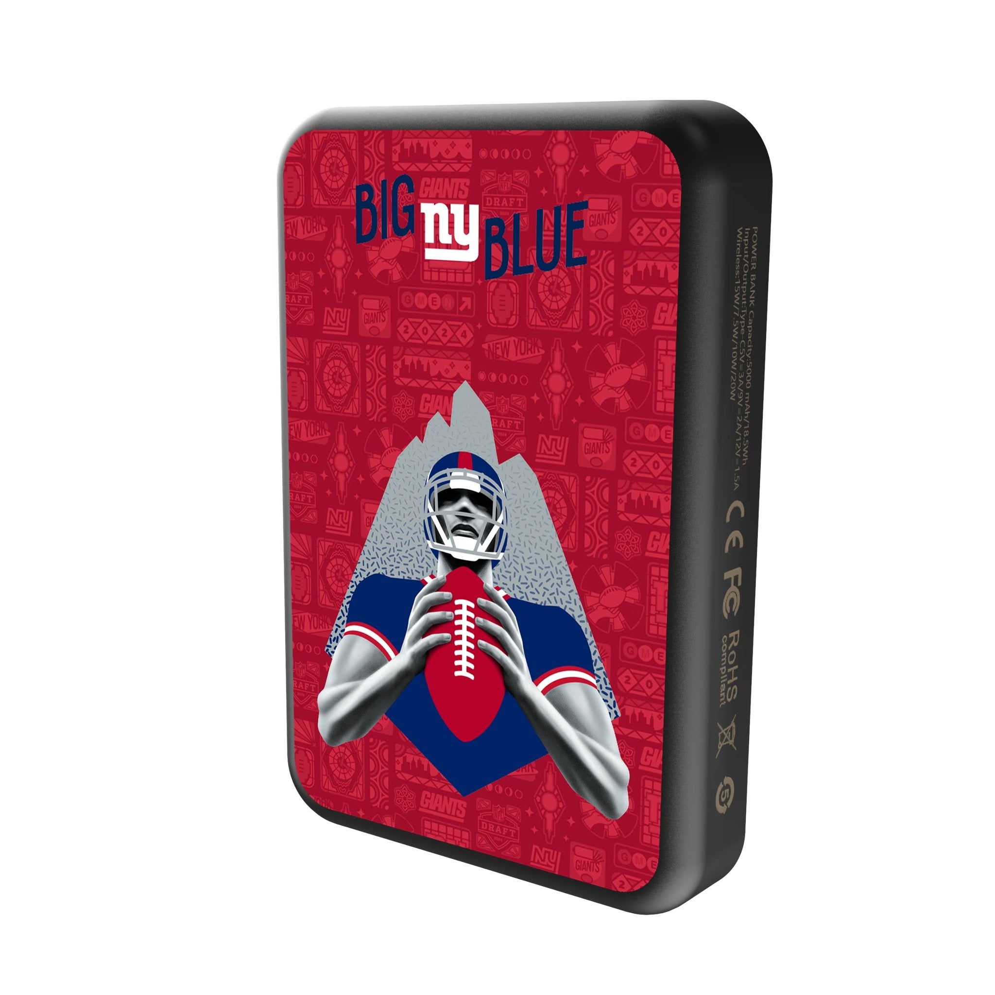 New York Giants 2024 Edition Wireless Mag Power Bank