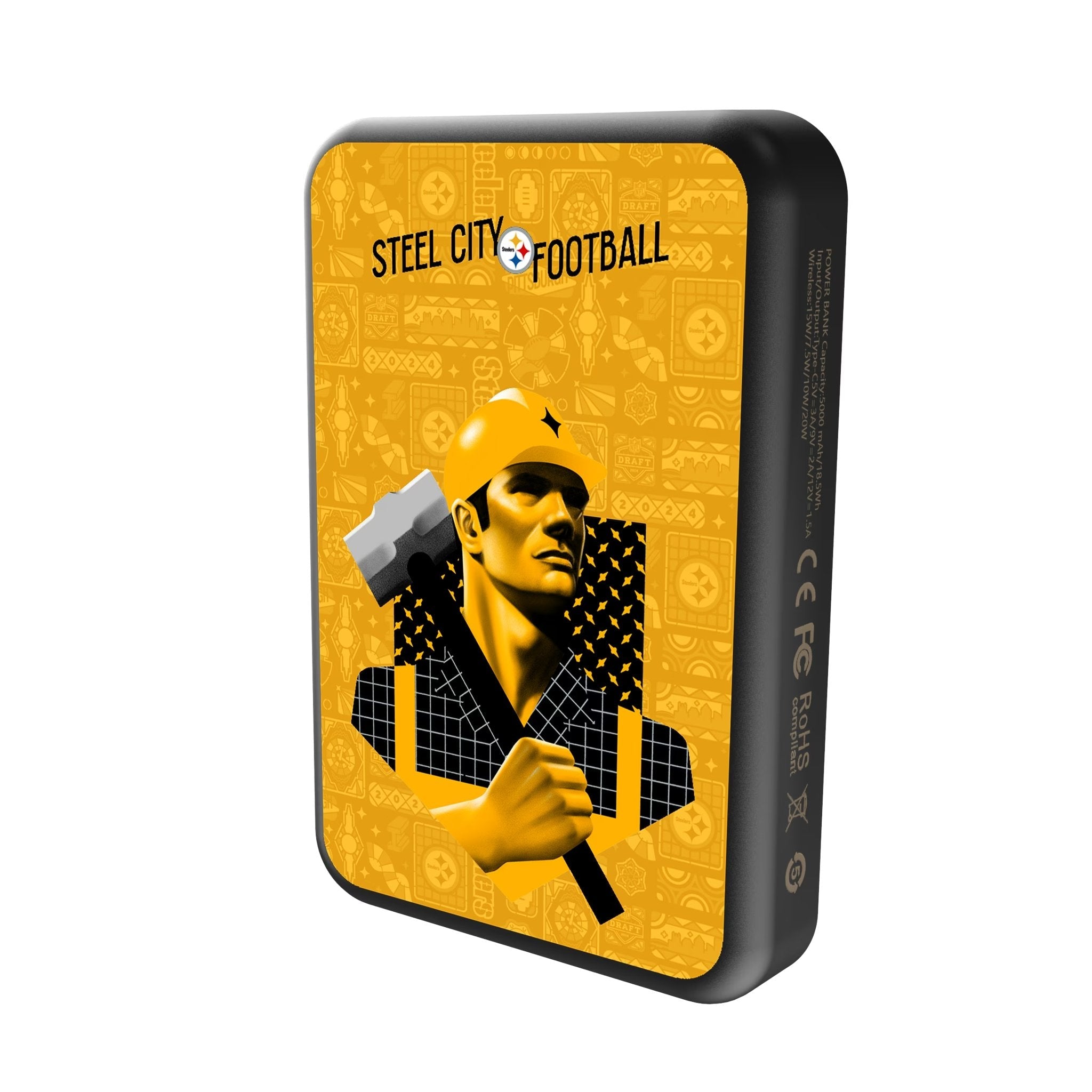Pittsburgh Steelers 2024 Edition Wireless Mag Power Bank
