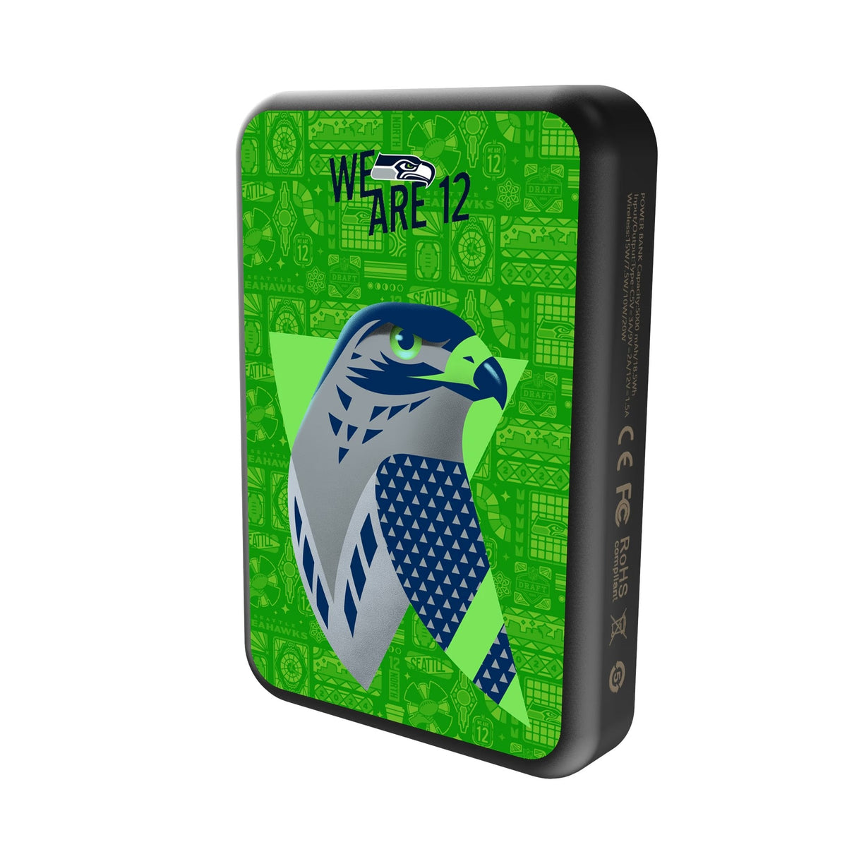 Seattle Seahawks 2024 Edition Wireless Mag Power Bank 2