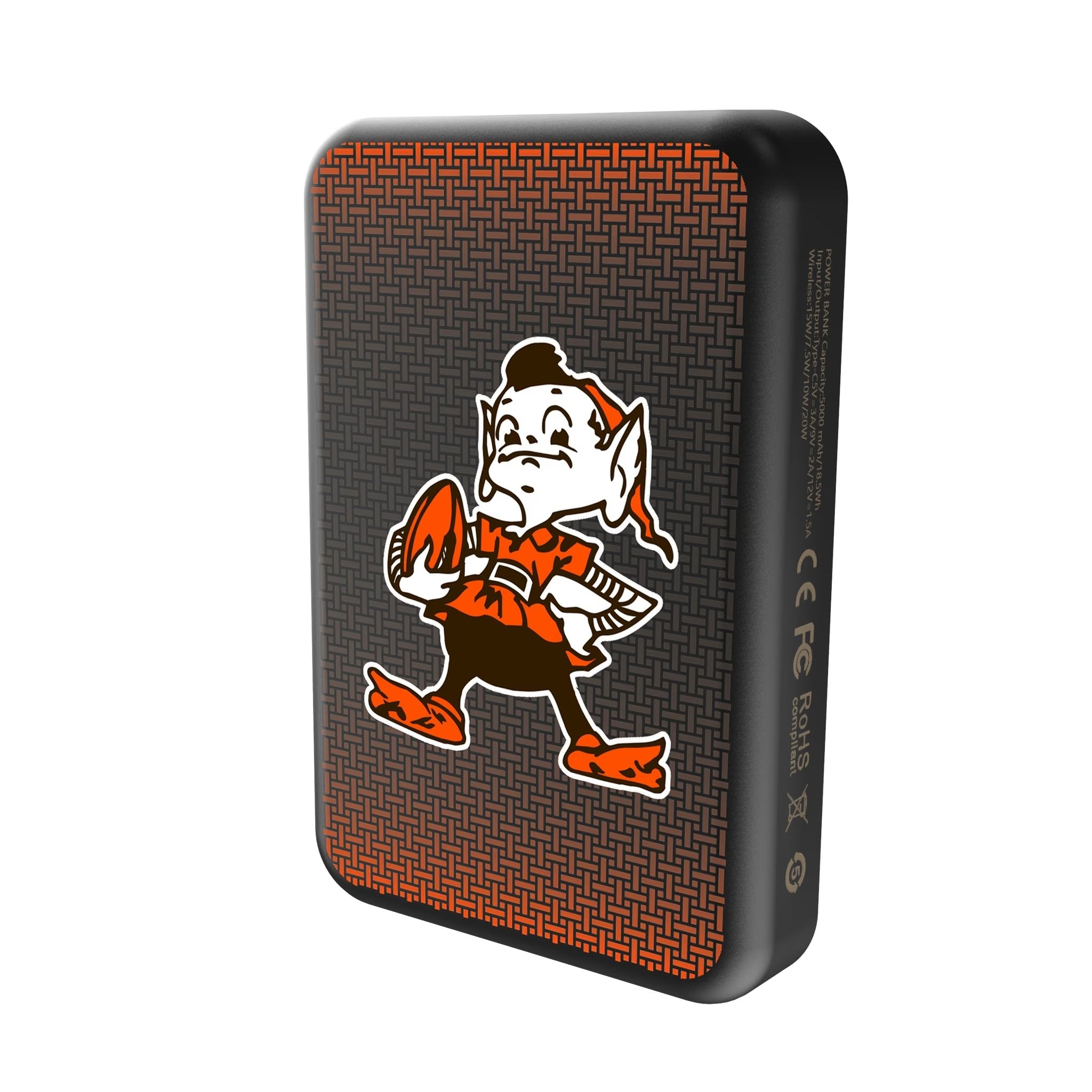 Cleveland Browns Historic Collection Linen Wireless Mag Power Bank