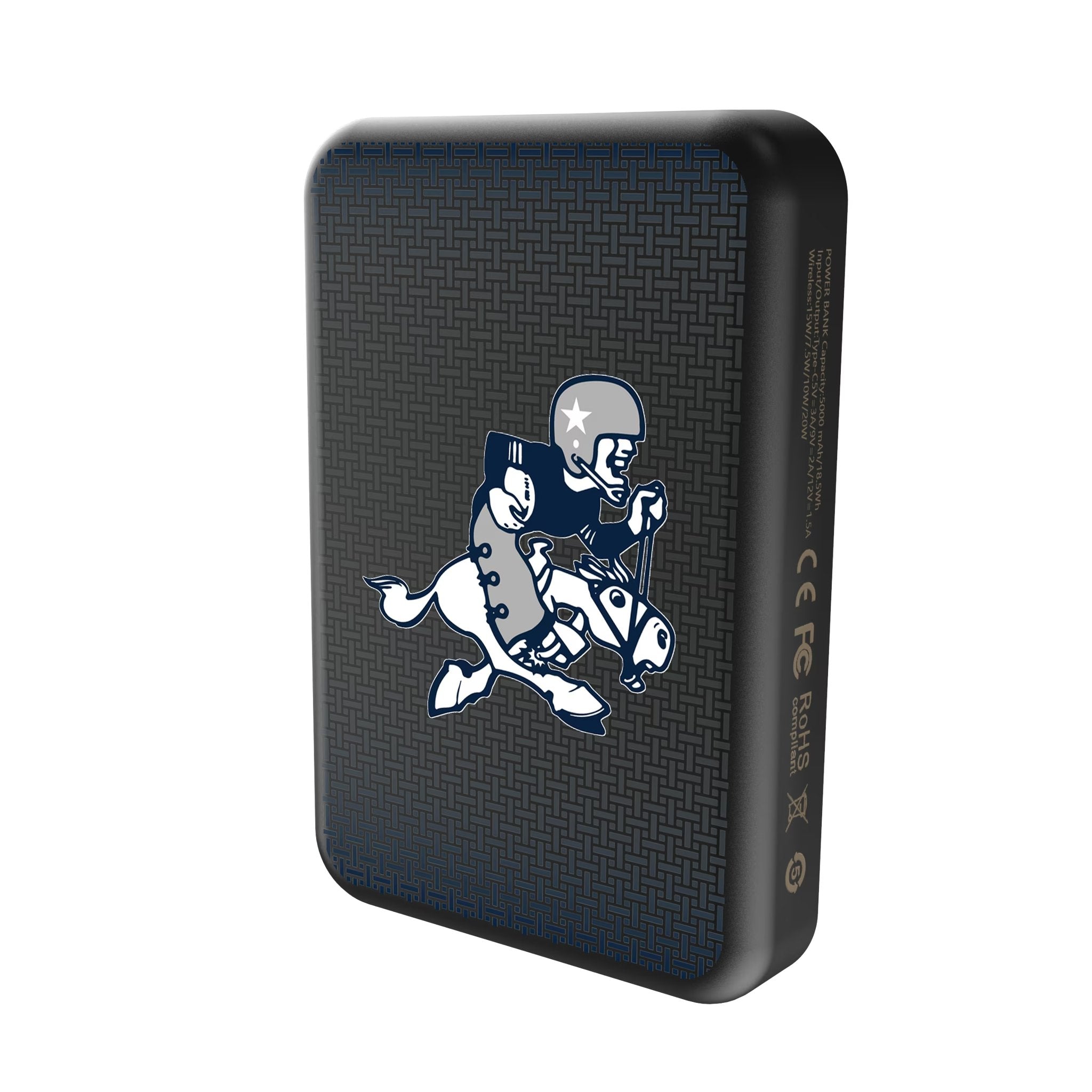Dallas Cowboys 1966-1969 Historic Collection Linen Wireless Mag Power Bank