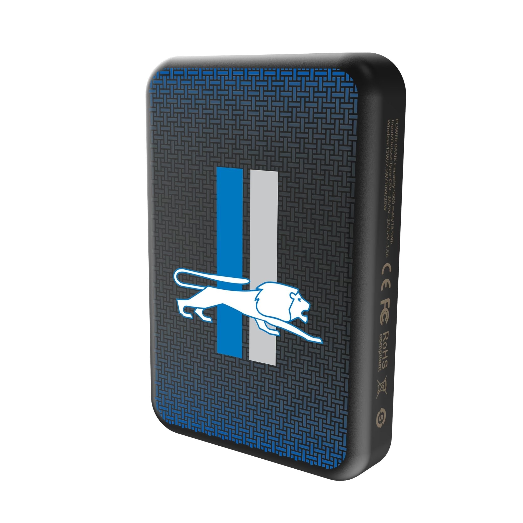 Detroit Lions Retro Linen Wireless Mag Power Bank 2