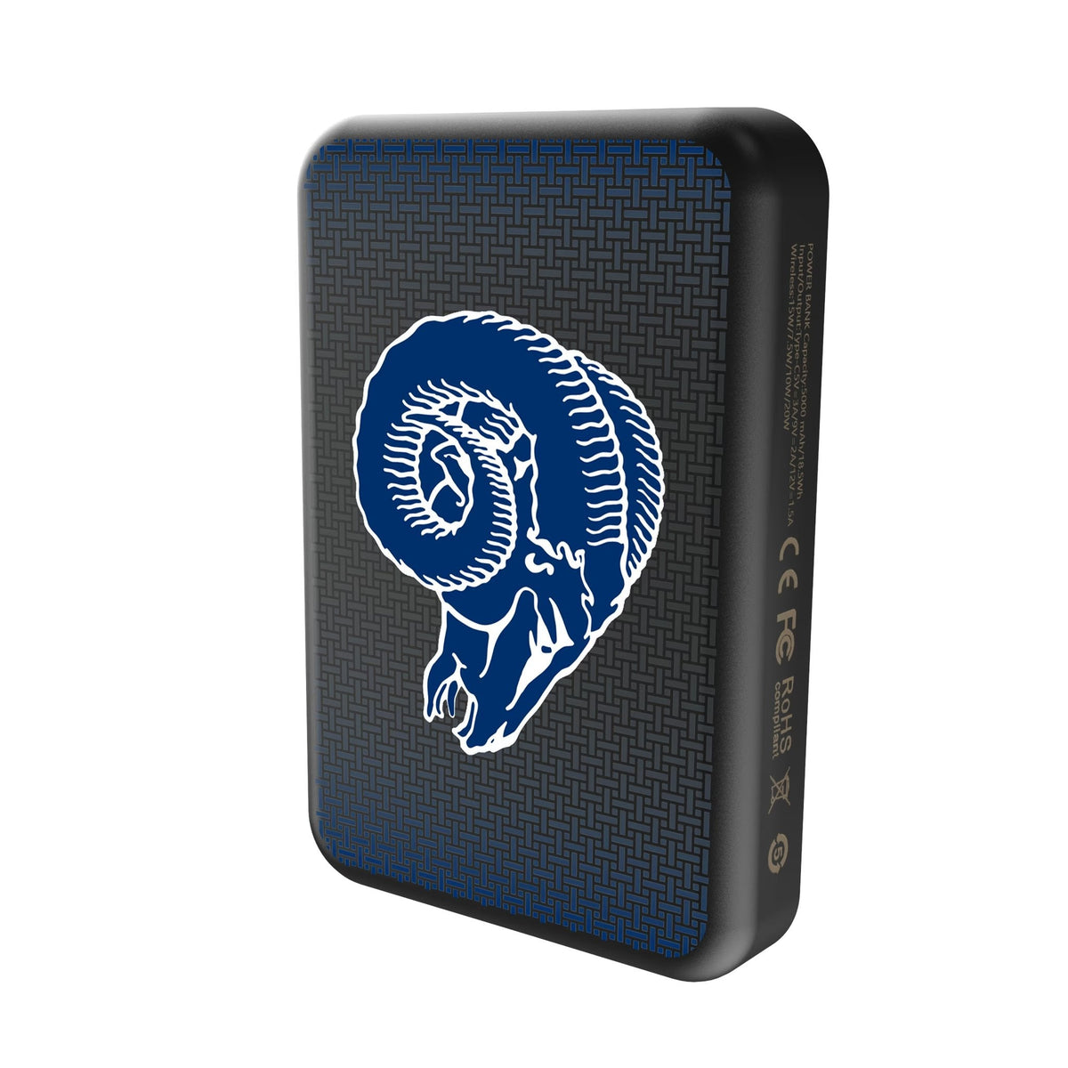 Los Angeles Rams Historic Collection Linen Wireless Mag Power Bank 2