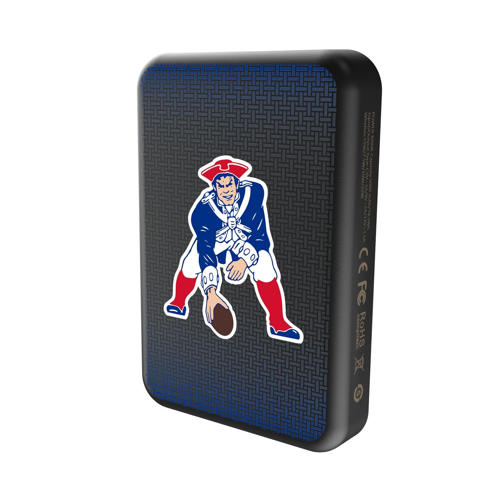 New England Patriots Historic Collection Linen Wireless Mag Power Bank 2