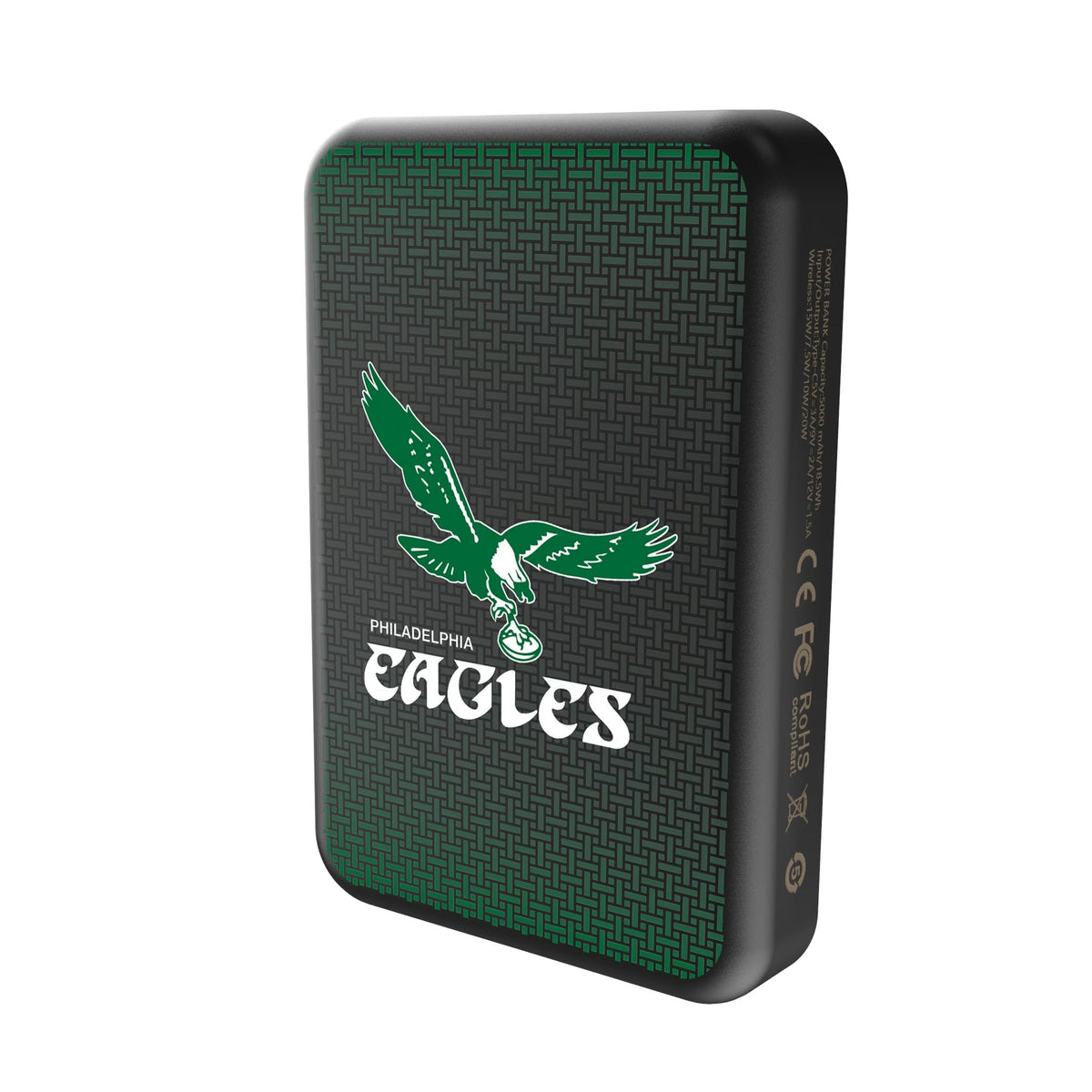 Philadelphia Eagles 1973-1995 Historic Collection Linen Wireless Mag Power Bank 2