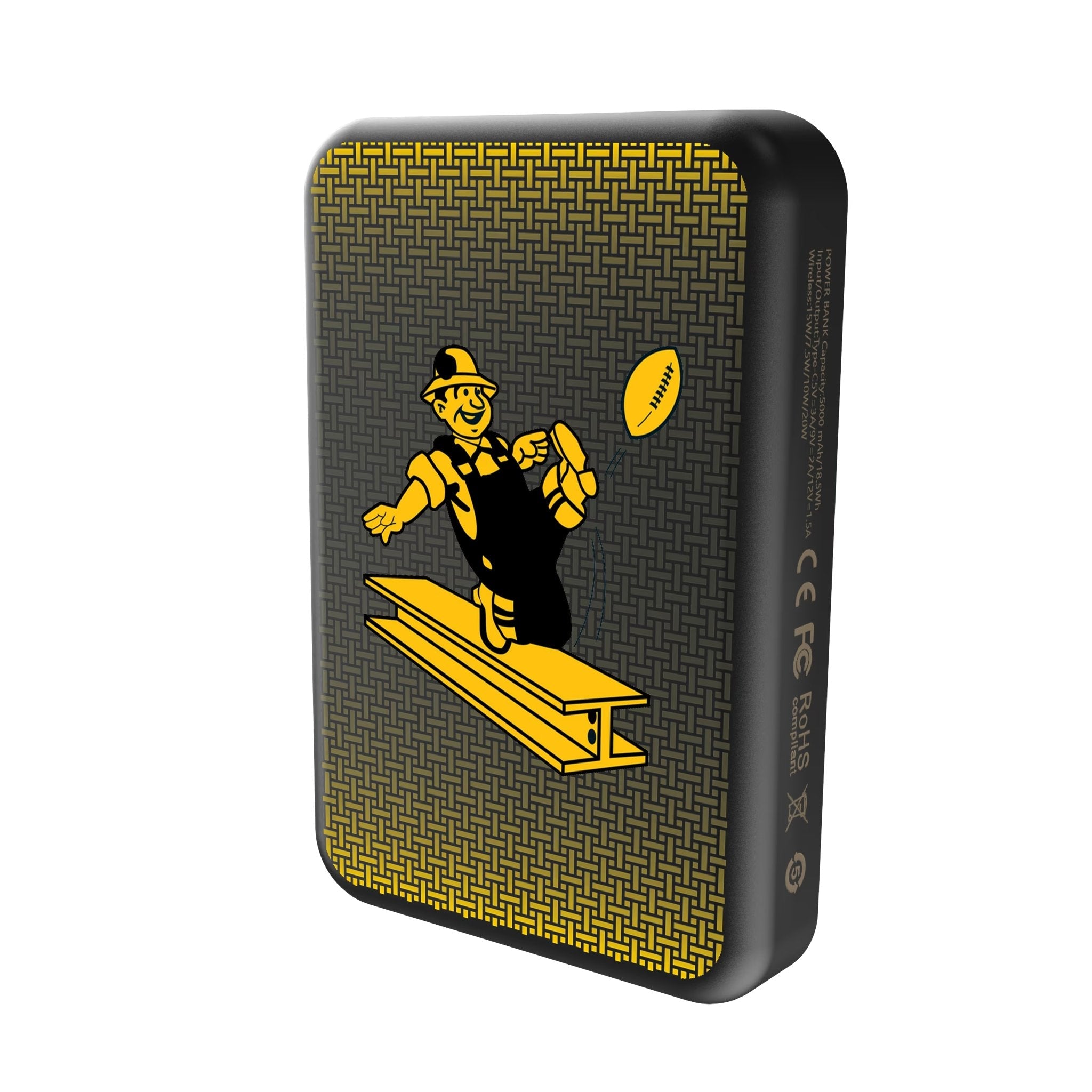 Pittsburgh Steelers 1961 Historic Collection Linen Wireless Mag Power Bank