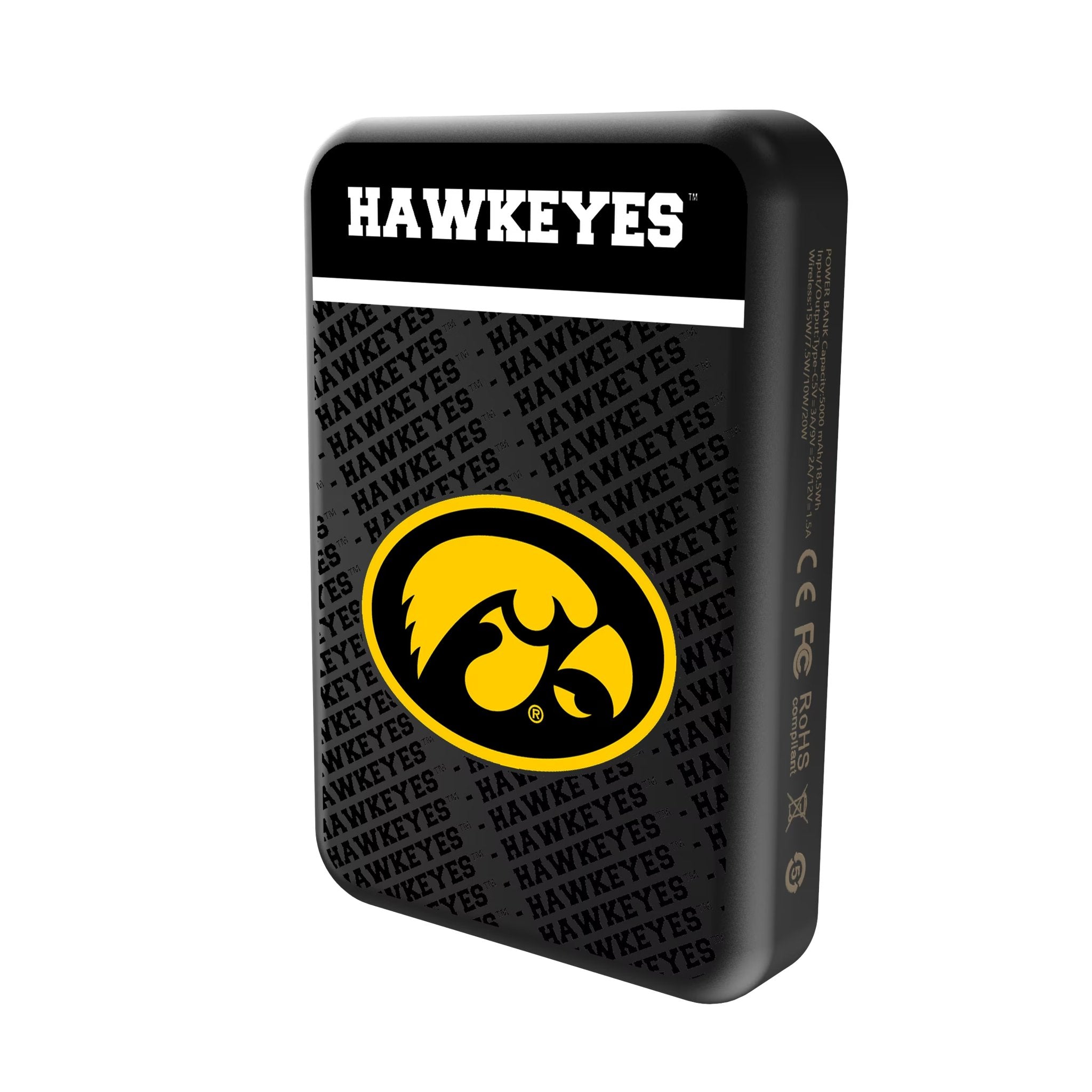University of Iowa Hawkeyes Endzone Plus Wireless Mag Power Bank 2