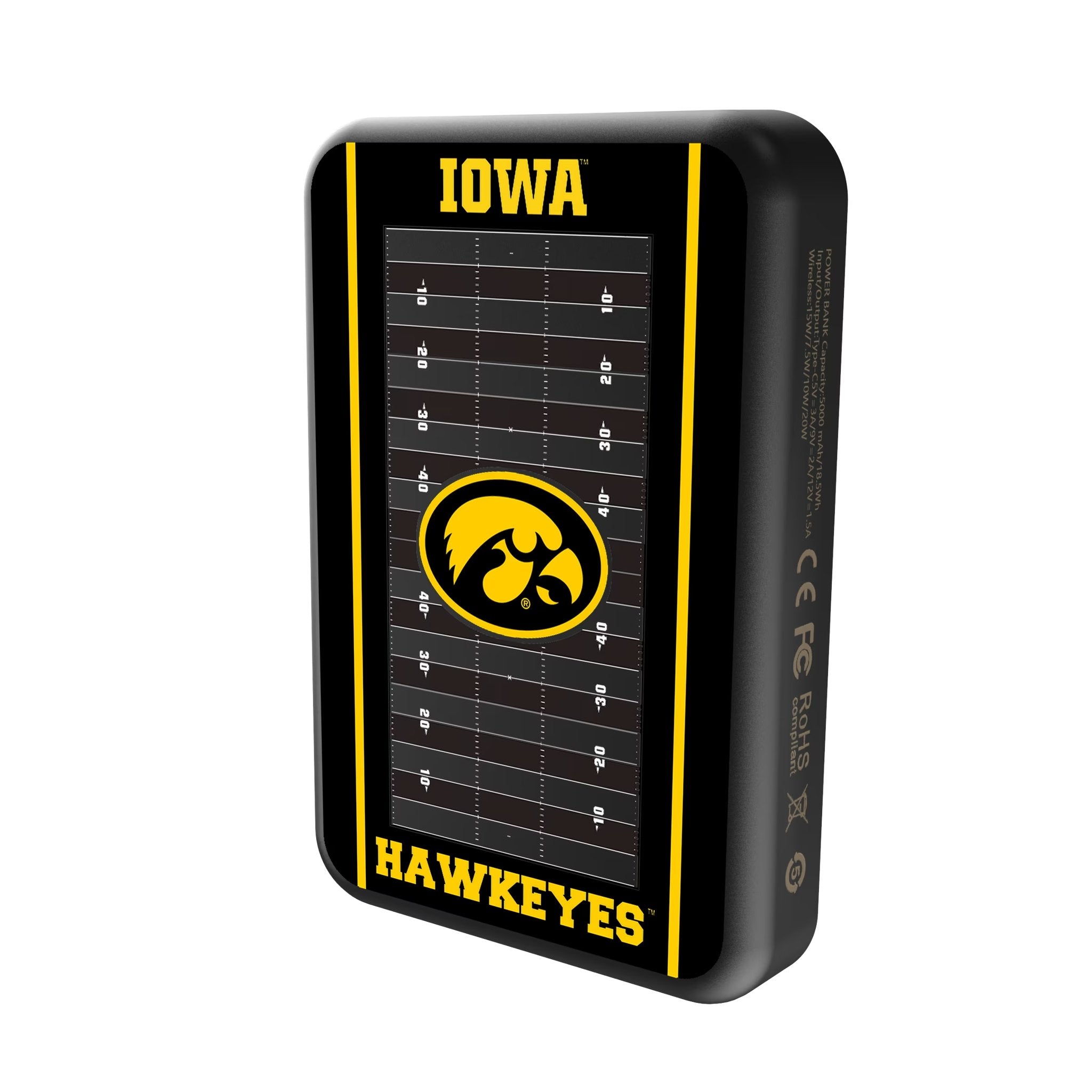University of Iowa Hawkeyes Field Wireless Mag Power Bank 2