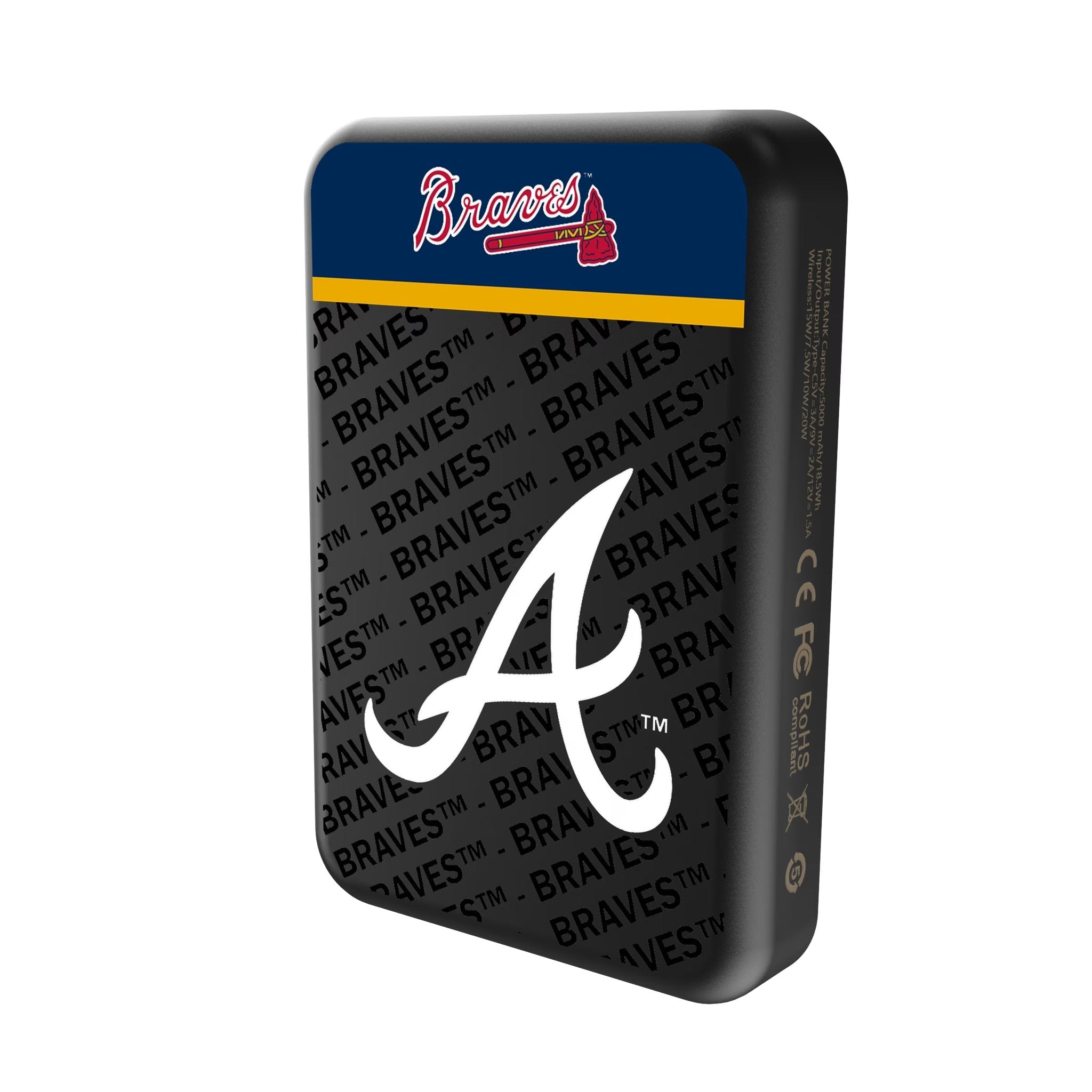 Atlanta Braves Endzone Plus Wireless Mag Power Bank