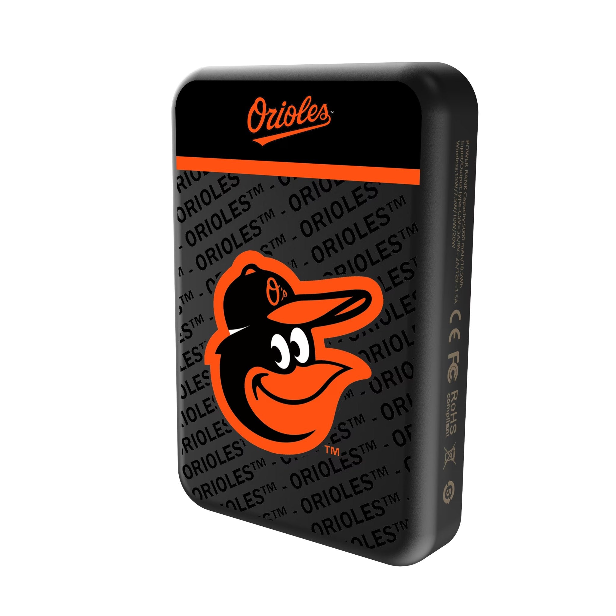 Baltimore Orioles Endzone Plus Wireless Mag Power Bank