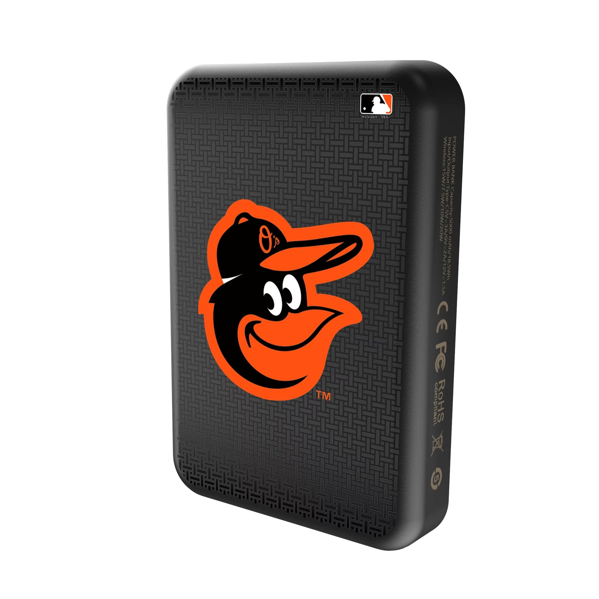 Baltimore Orioles Linen Wireless Mag Power Bank