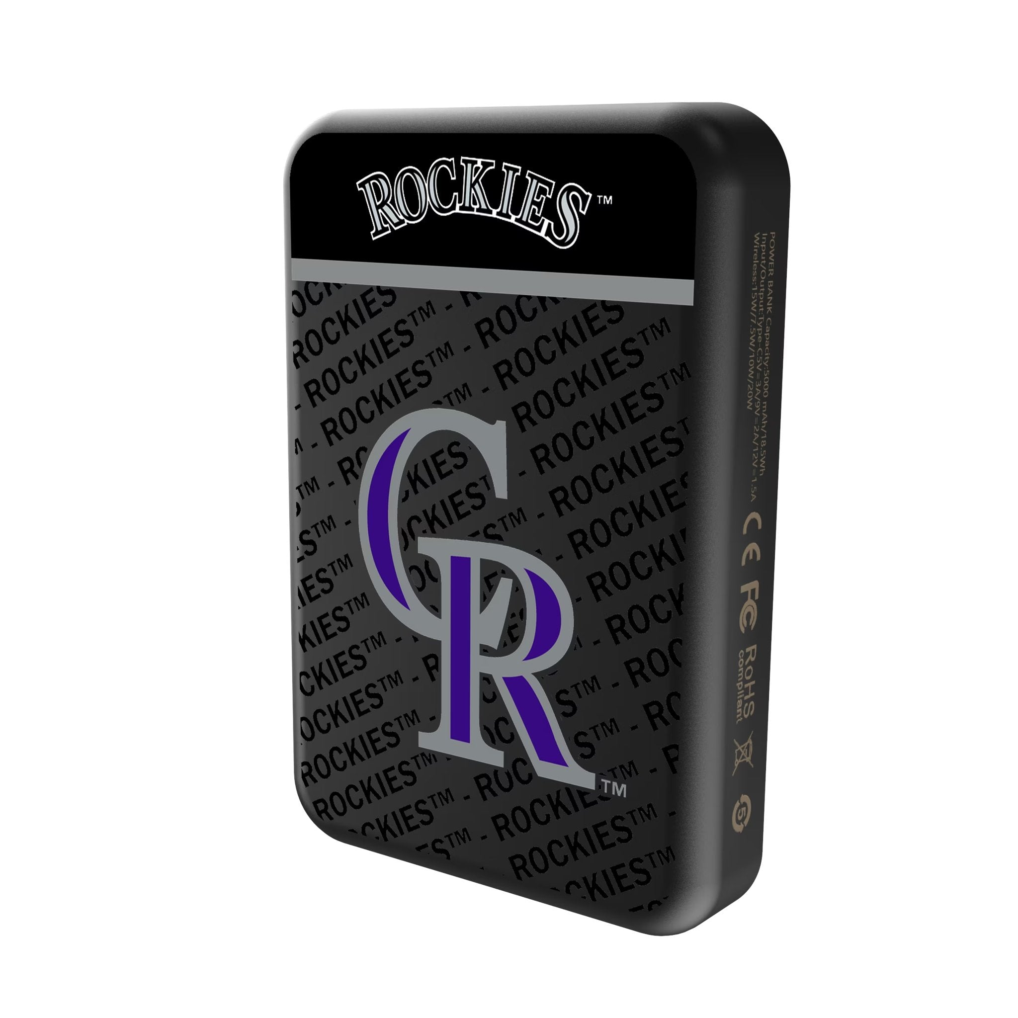 Colorado Rockies Endzone Plus Wireless Mag Power Bank