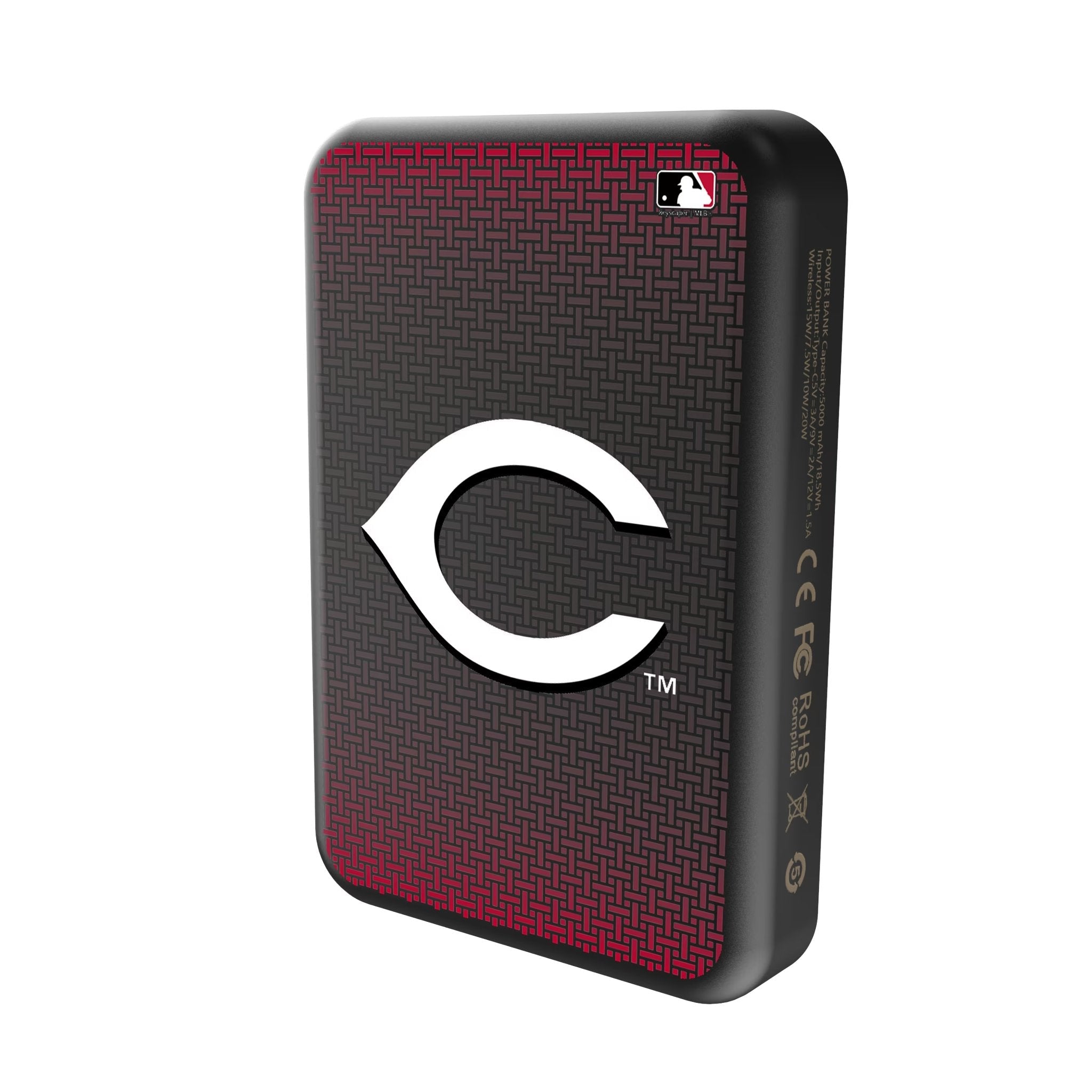 Cincinnati Reds Linen Wireless Mag Power Bank