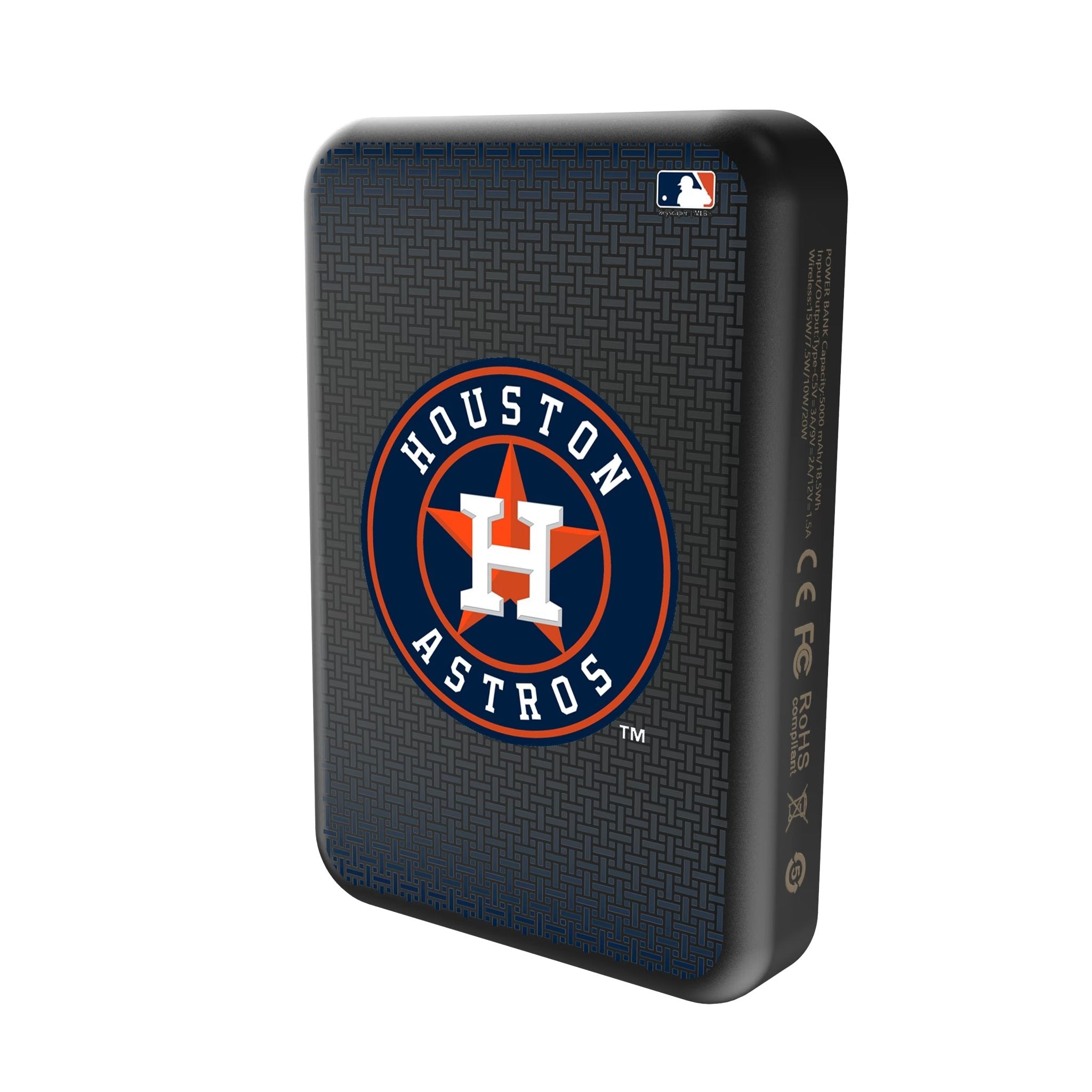 Houston Astros Linen Wireless Mag Power Bank 2