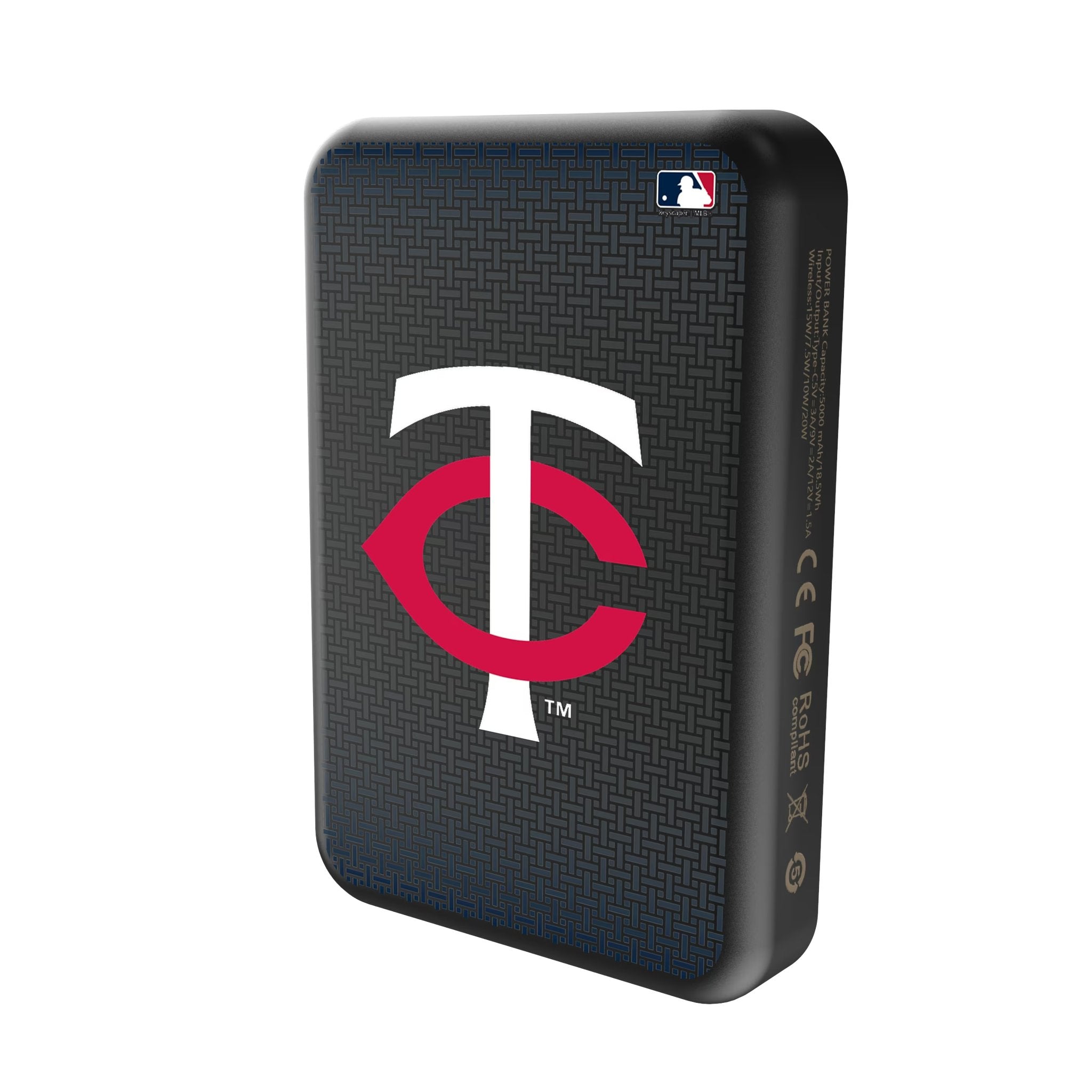 Minnesota Twins Linen Wireless Mag Power Bank