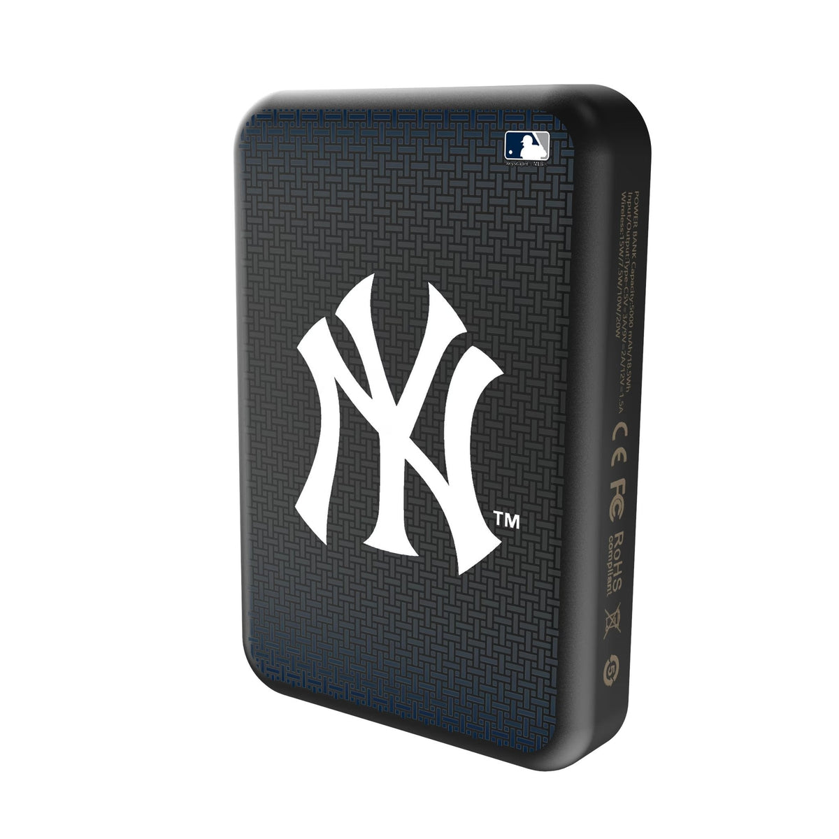 New York Yankees Linen Wireless Mag Power Bank