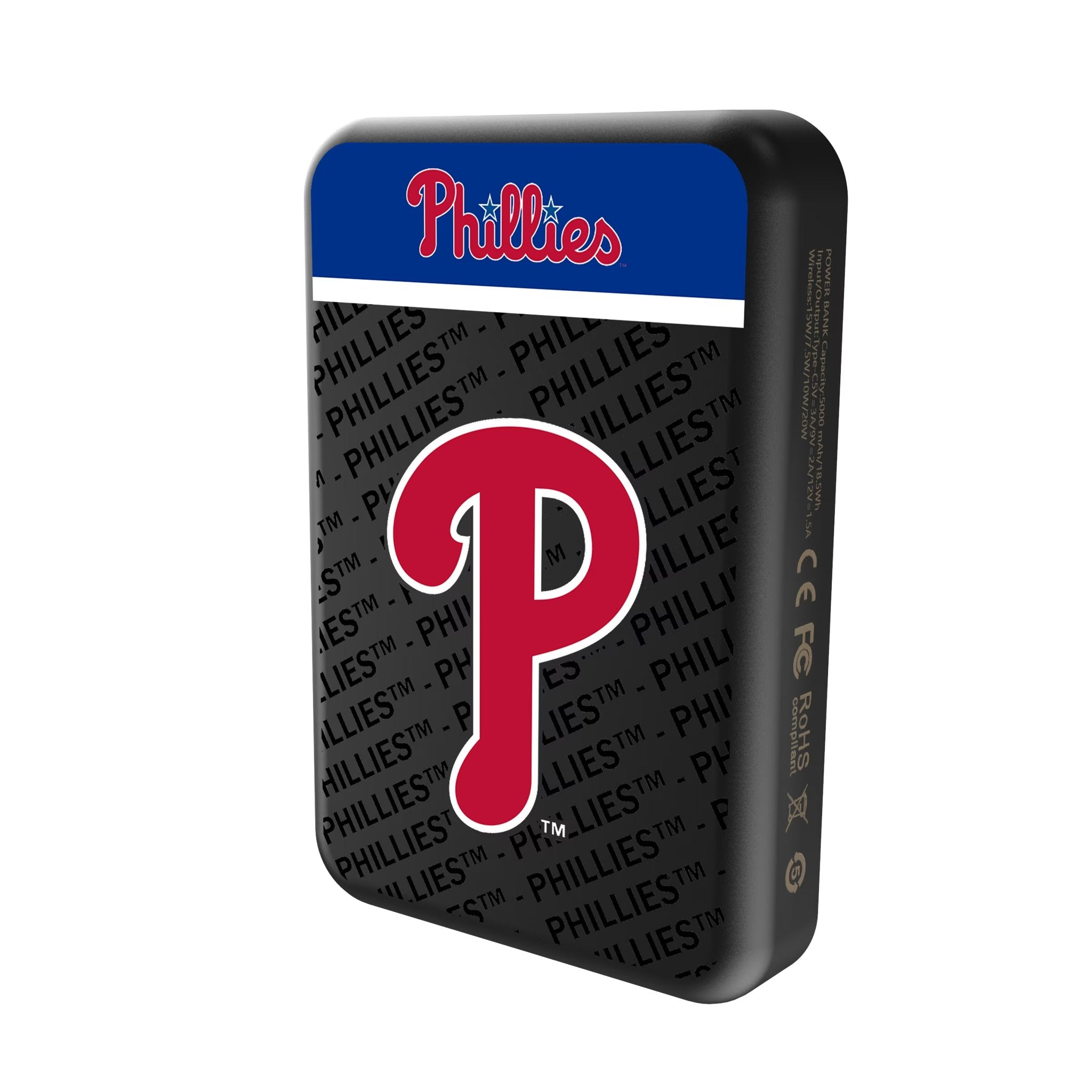 Philadelphia Phillies Endzone Plus Wireless Mag Power Bank