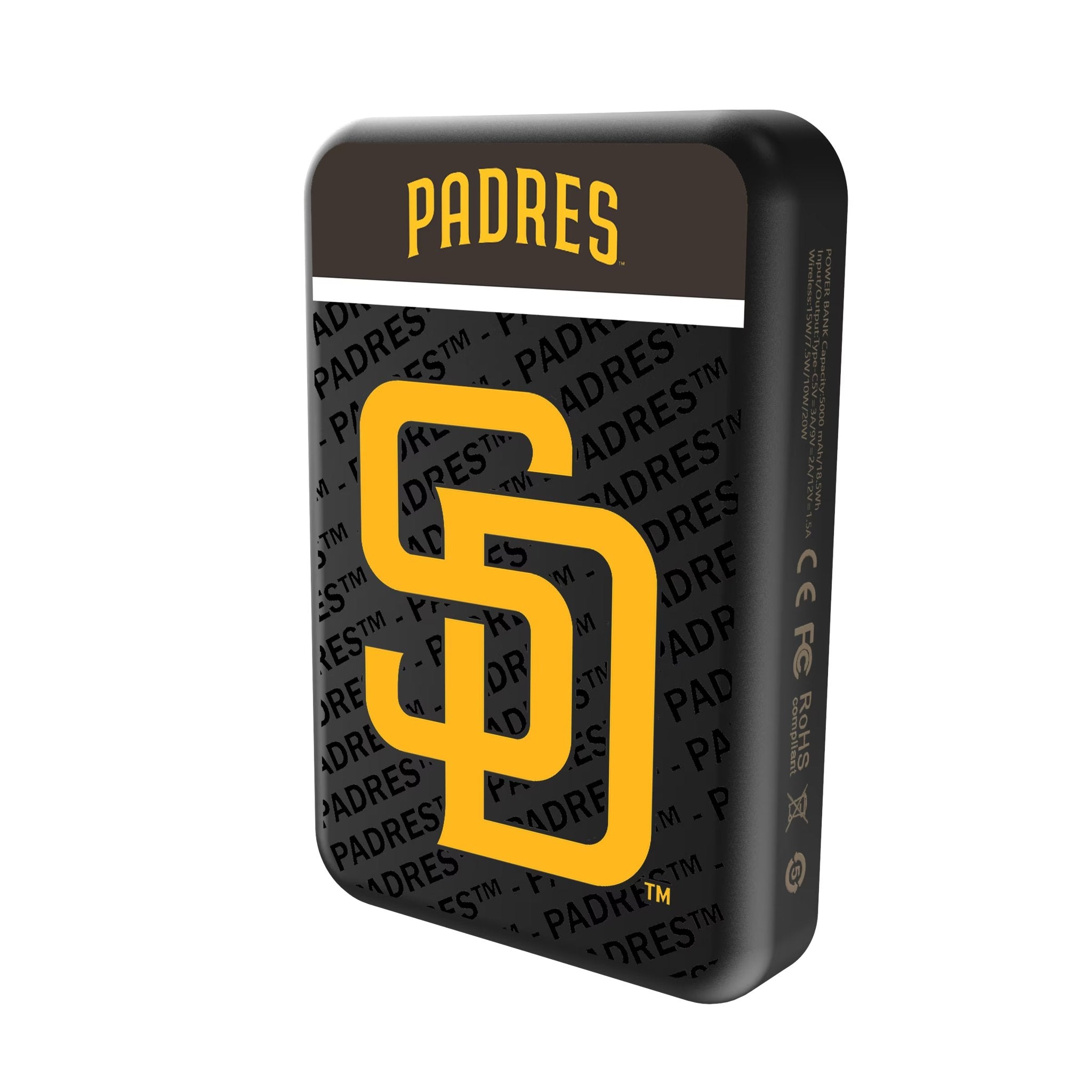 San Diego Padres Endzone Plus Wireless Mag Power Bank
