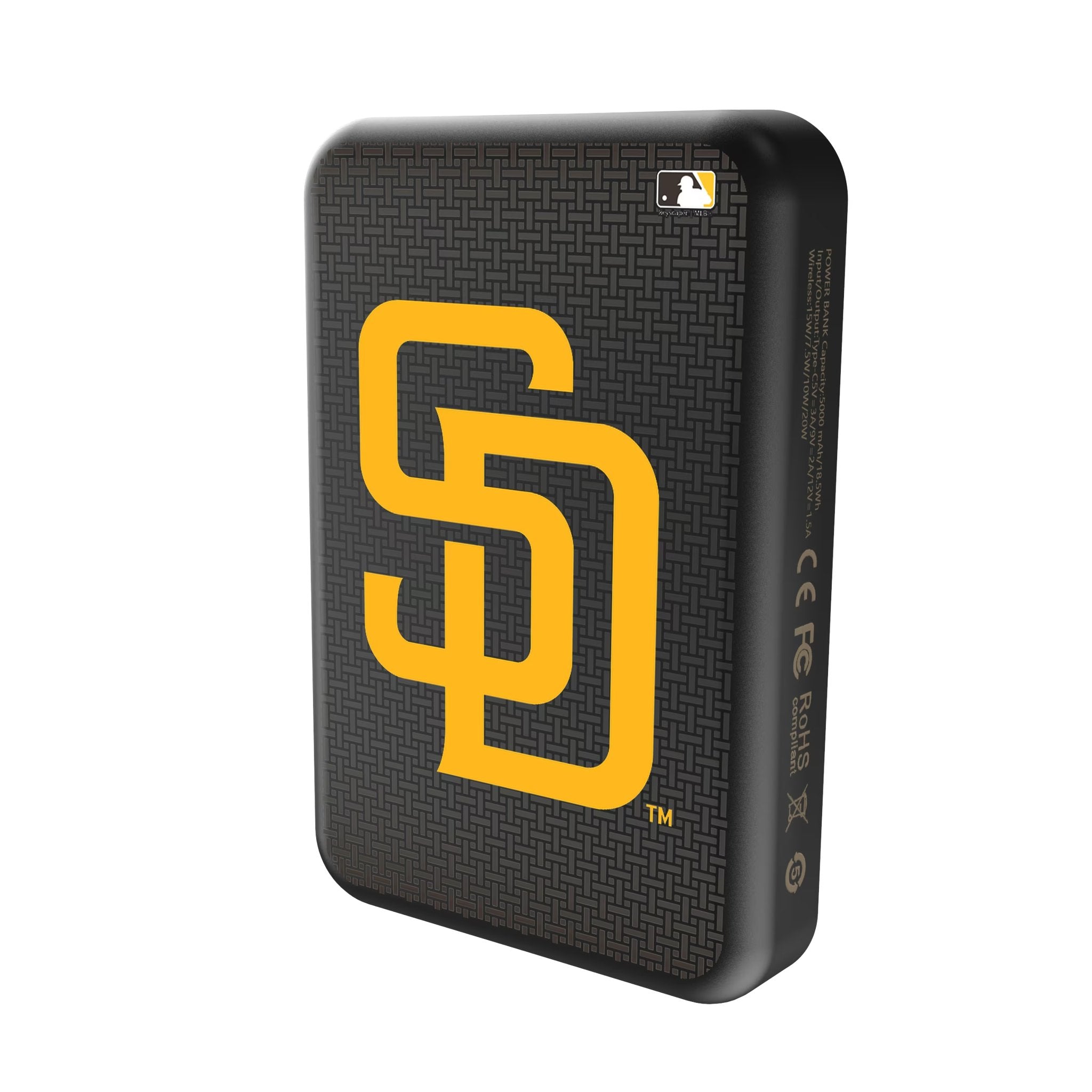 San Diego Padres Linen Wireless Mag Power Bank