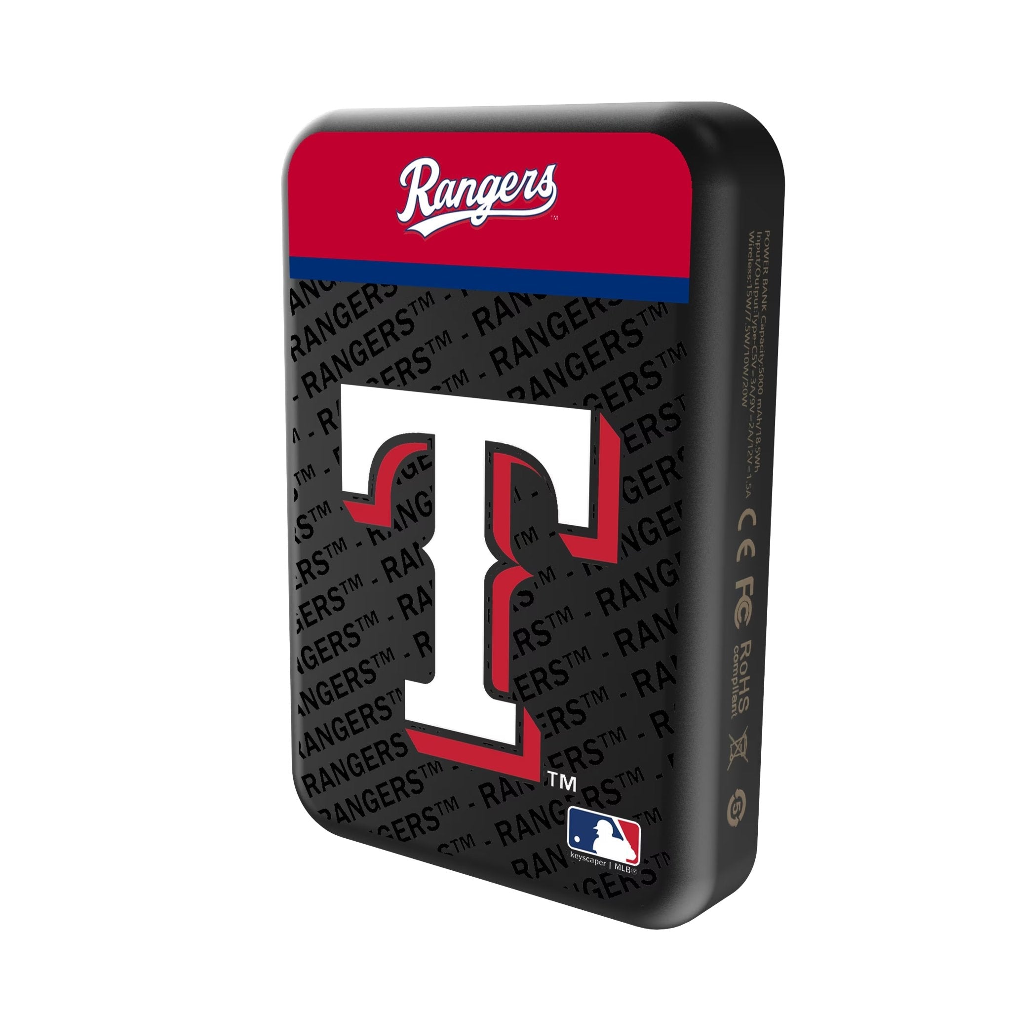 Texas Rangers Endzone Plus Wireless Mag Power Bank 2