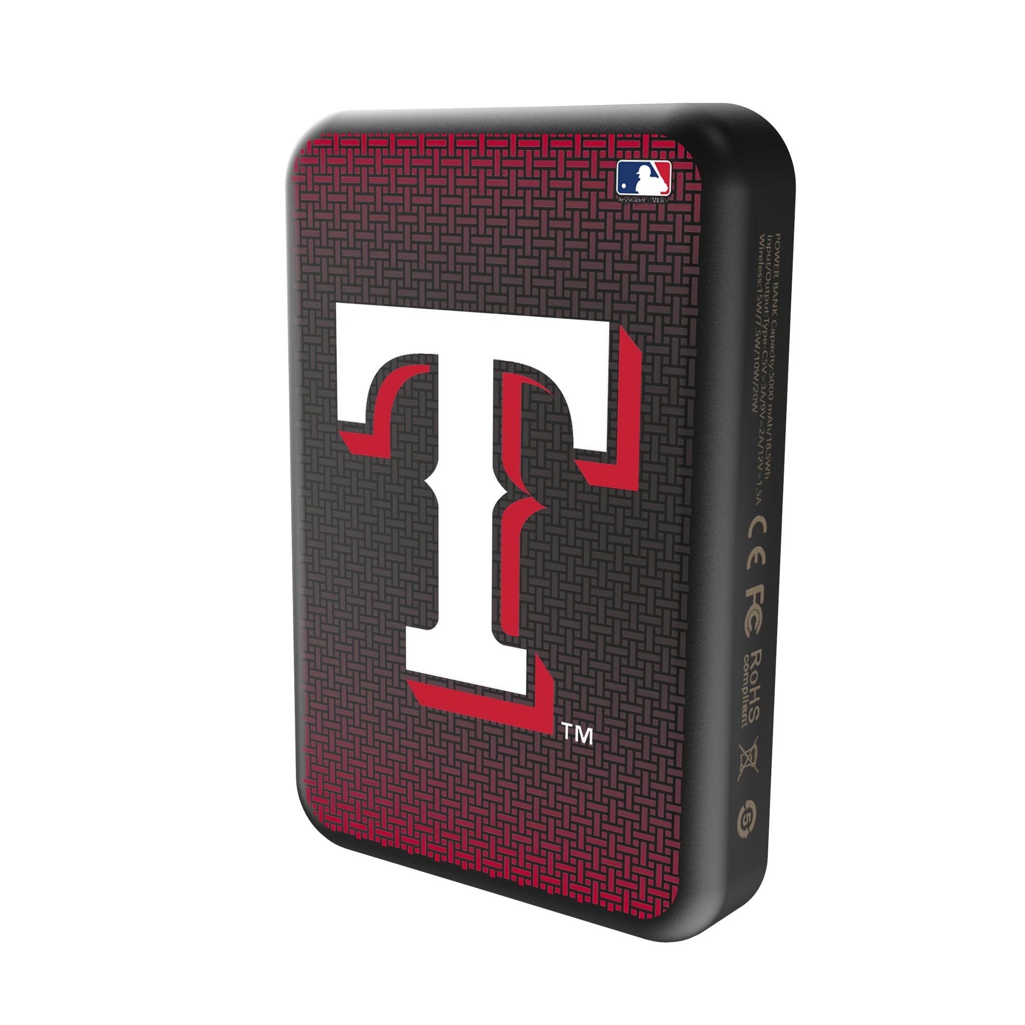 Texas Rangers Linen Wireless Mag Power Bank