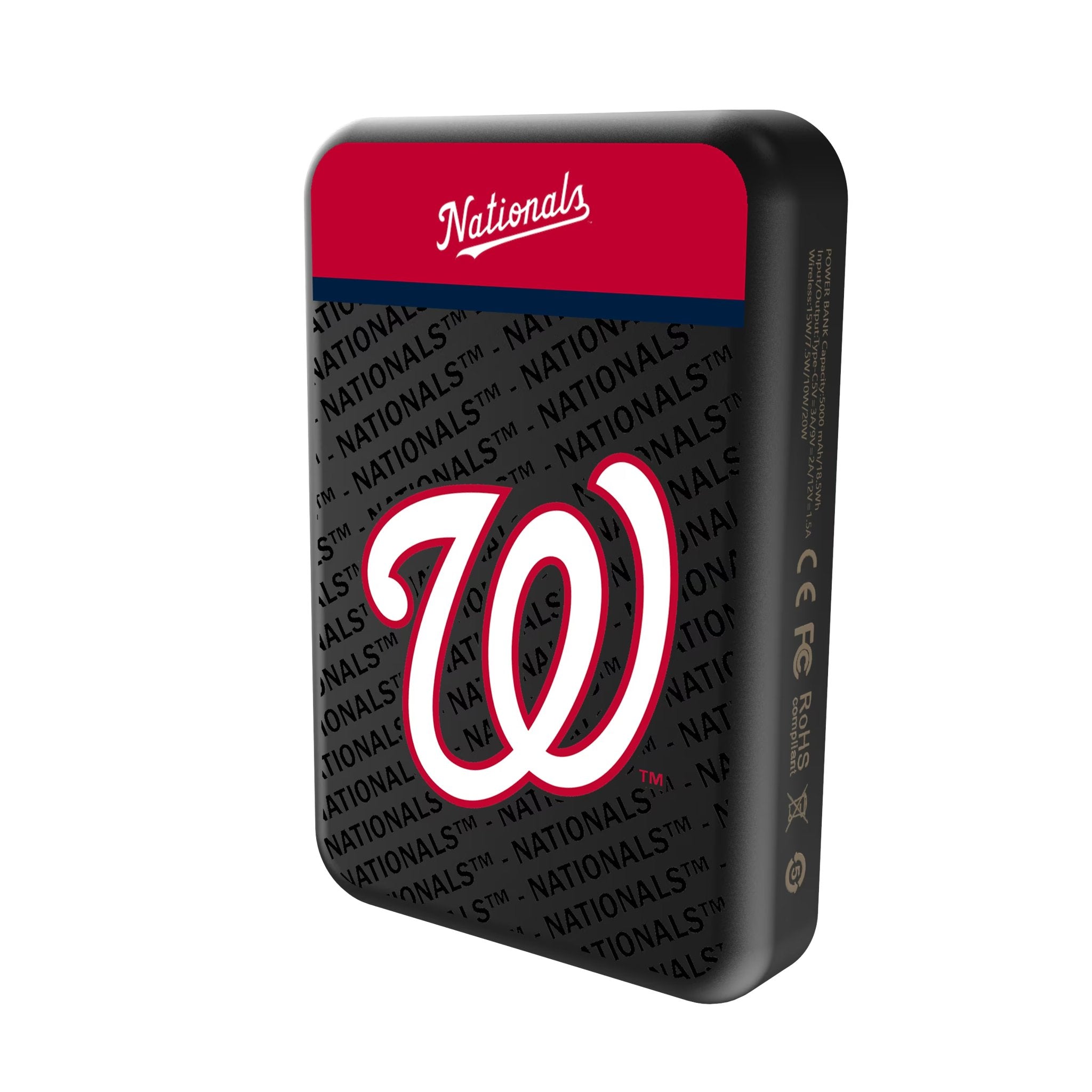 Washington Nationals Endzone Plus Wireless Mag Power Bank 2