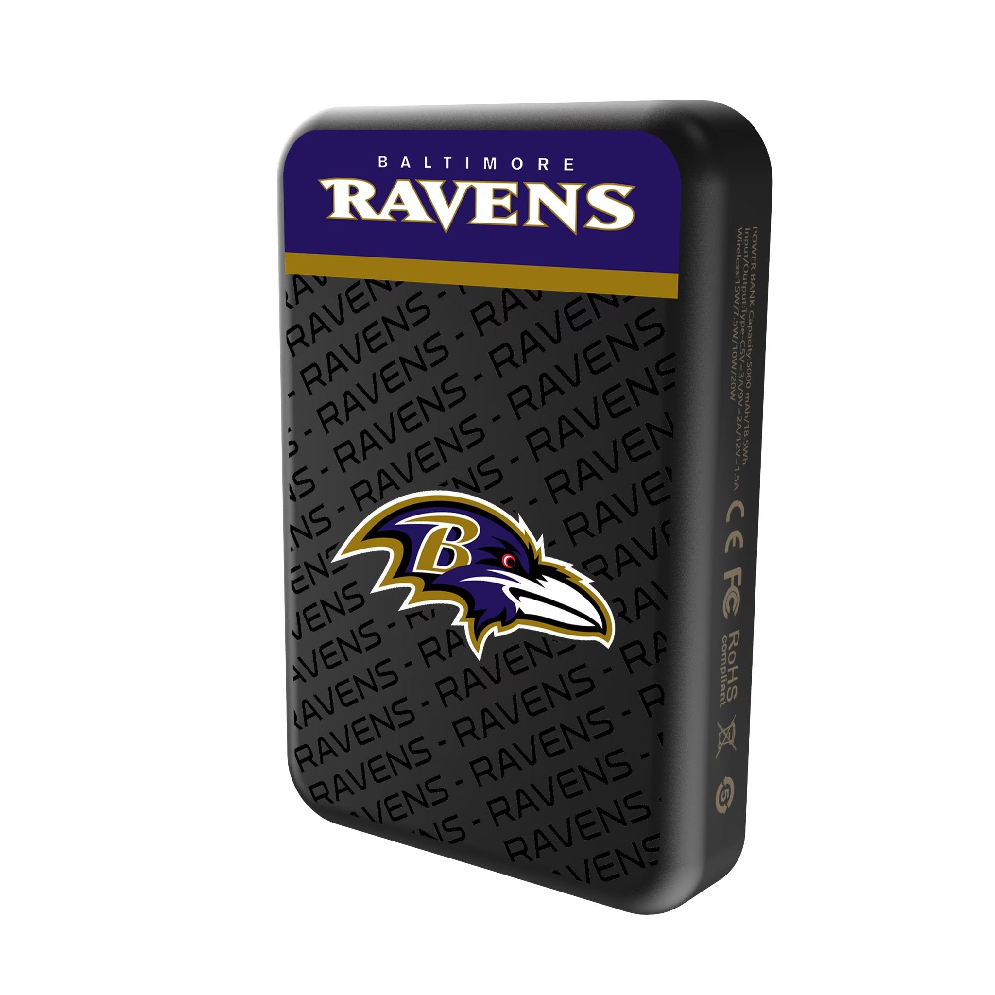 Baltimore Ravens Endzone Plus Wireless Mag Power Bank
