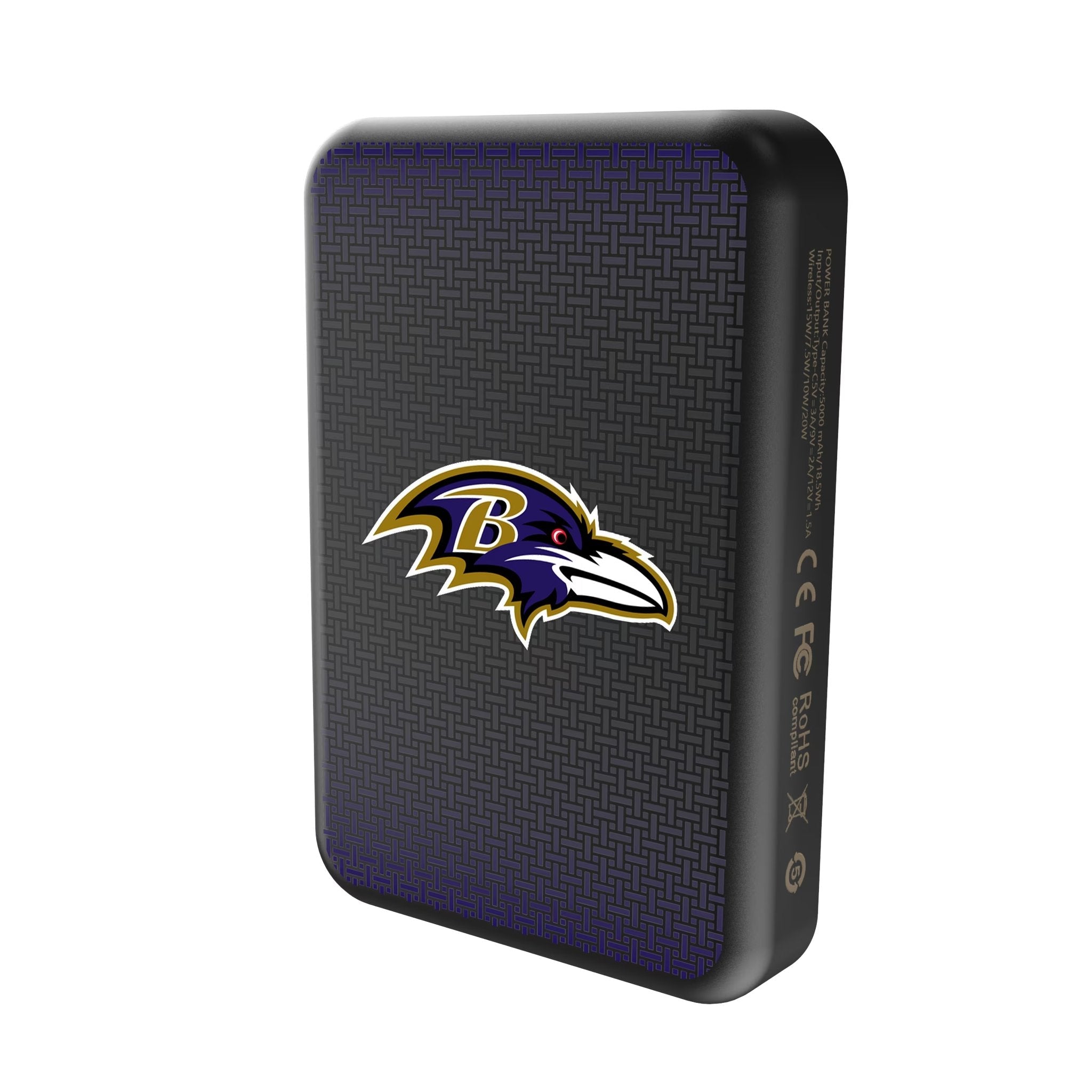 Baltimore Ravens Linen Wireless Mag Power Bank 2