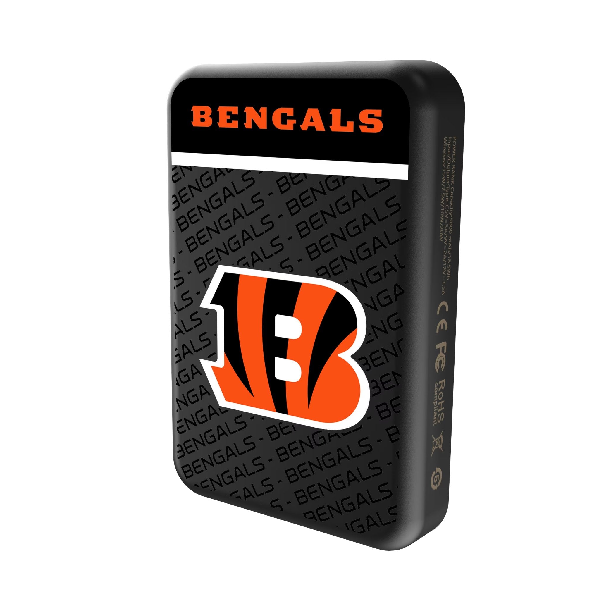 Cincinnati Bengals Endzone Plus Wireless Mag Power Bank 2